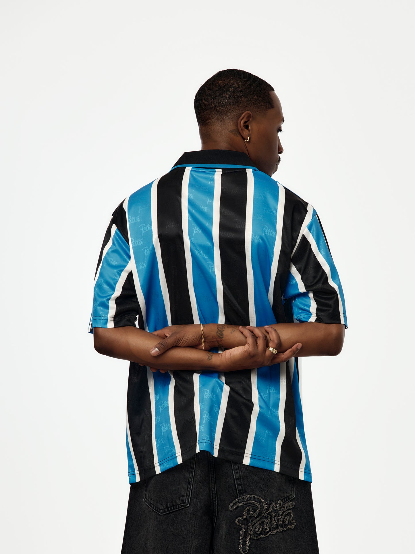 Patta Stripe Football Jersey (French Blue)