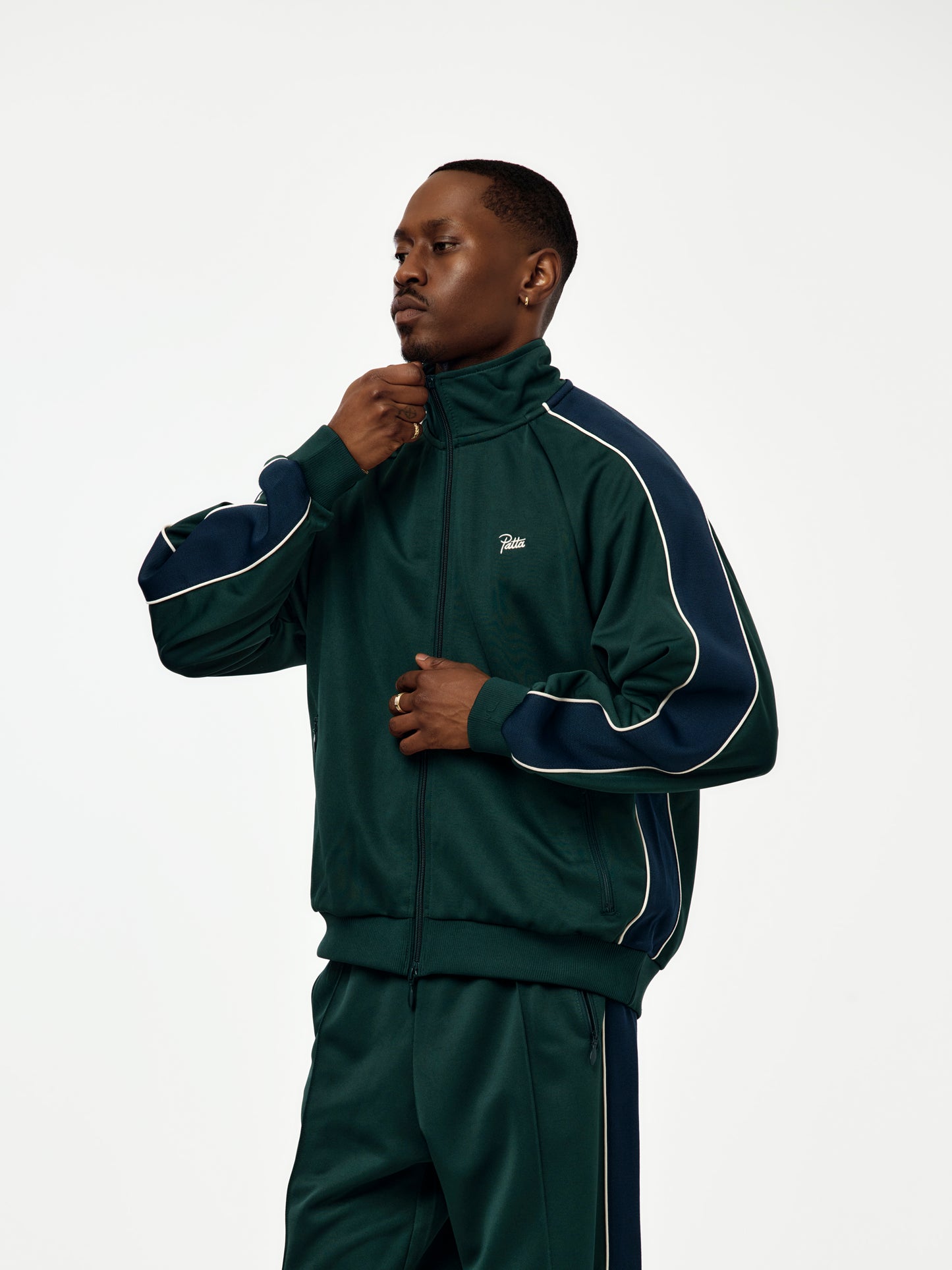 Patta Tricot Track Jacket (Pine Grove)