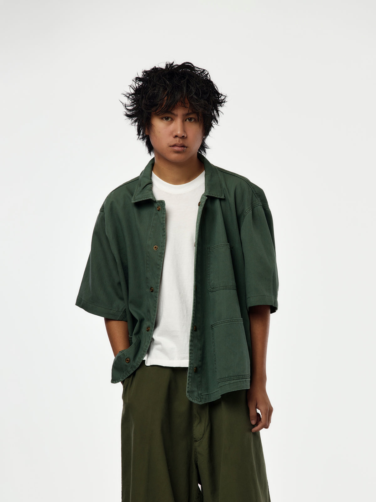 Removed From Conflict Field Overshirt (Green)