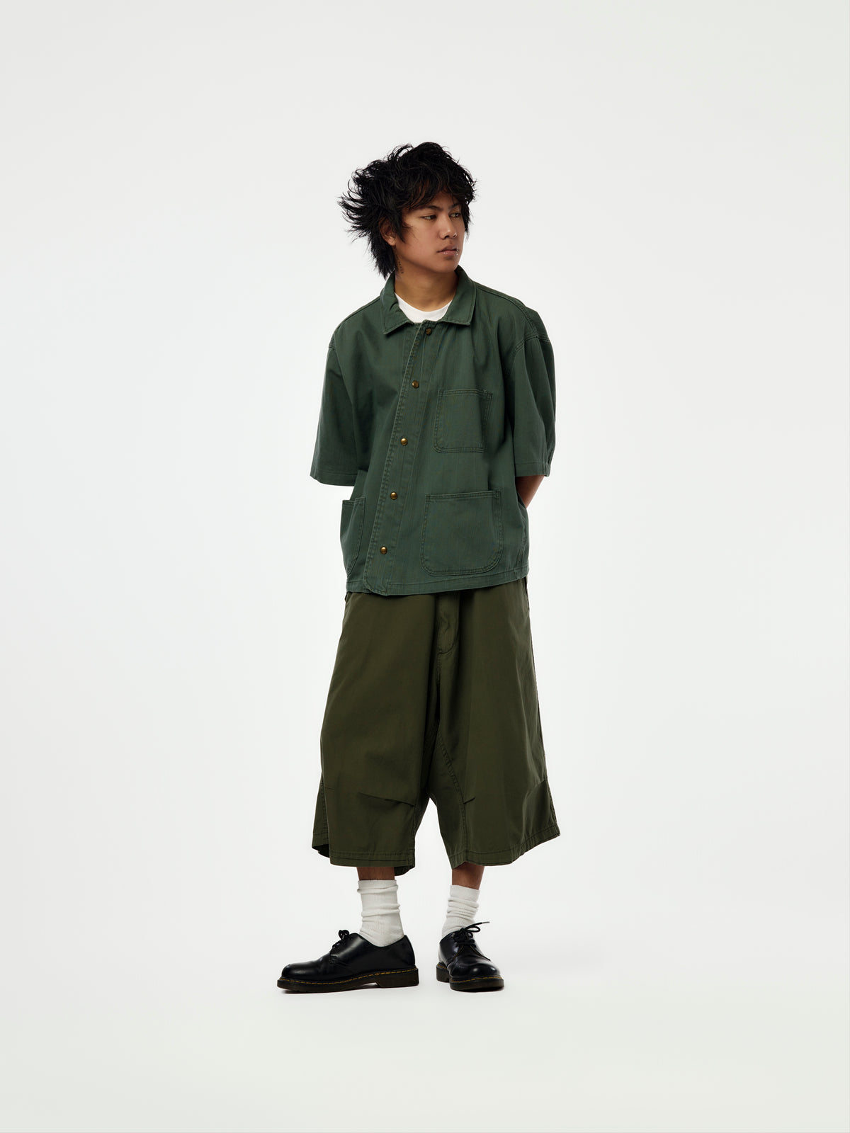 Removed From Conflict Field Overshirt (Green)