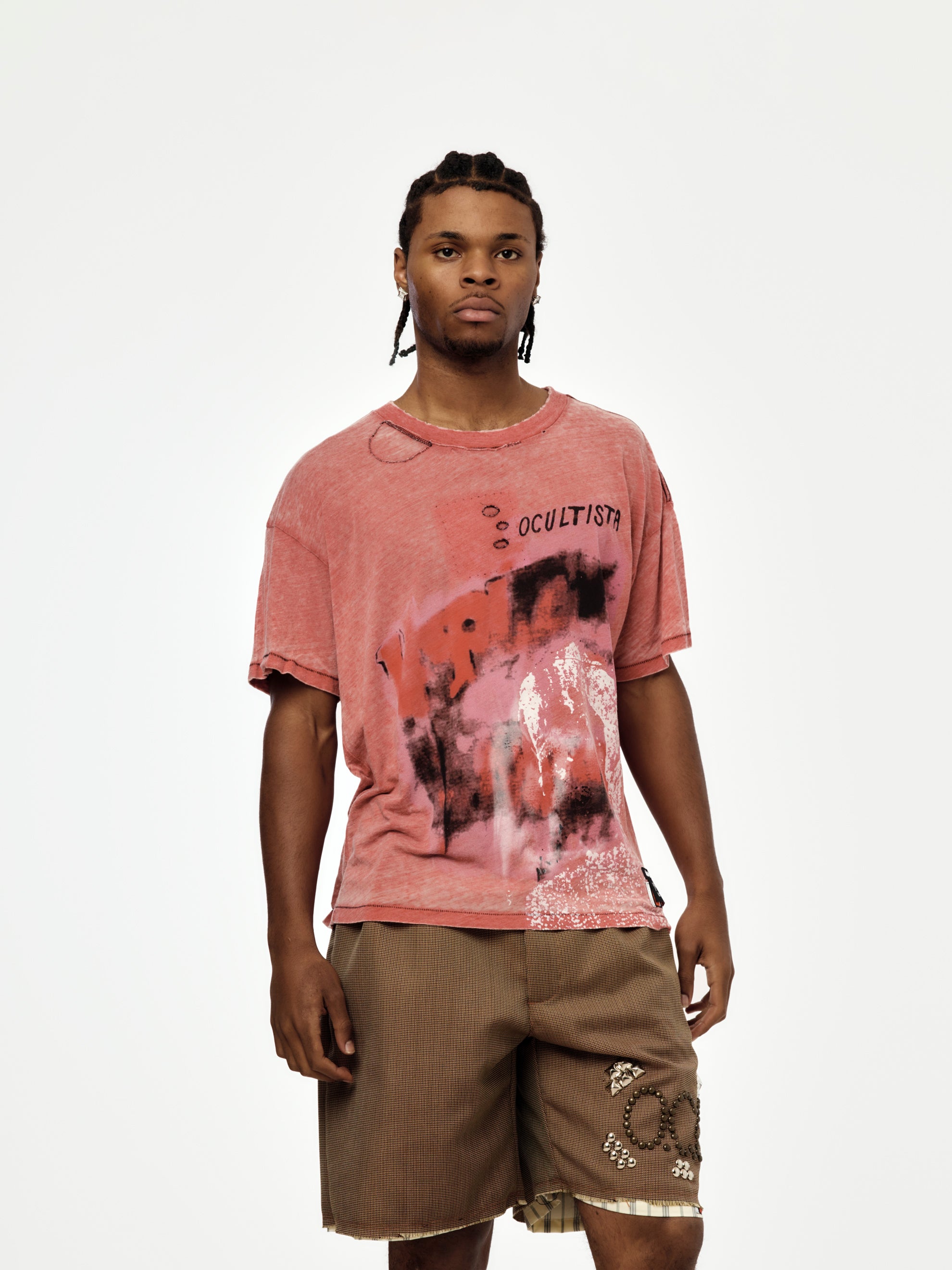 RRR123 ANTI DEATH BURNOUT TEE (Red) - UNION LOS ANGELES