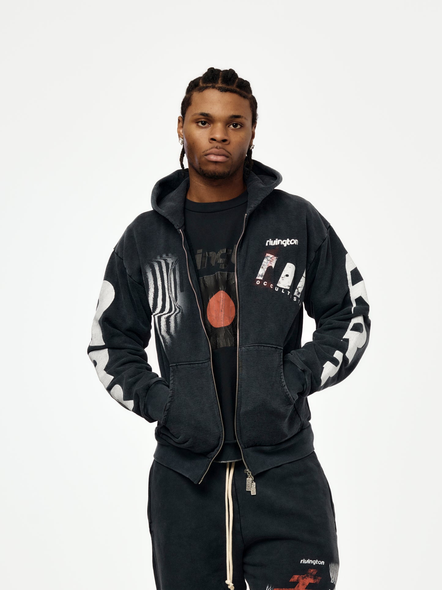 APOCRYPHA PIOUS ZIP HOODIE (Mechanic Black)