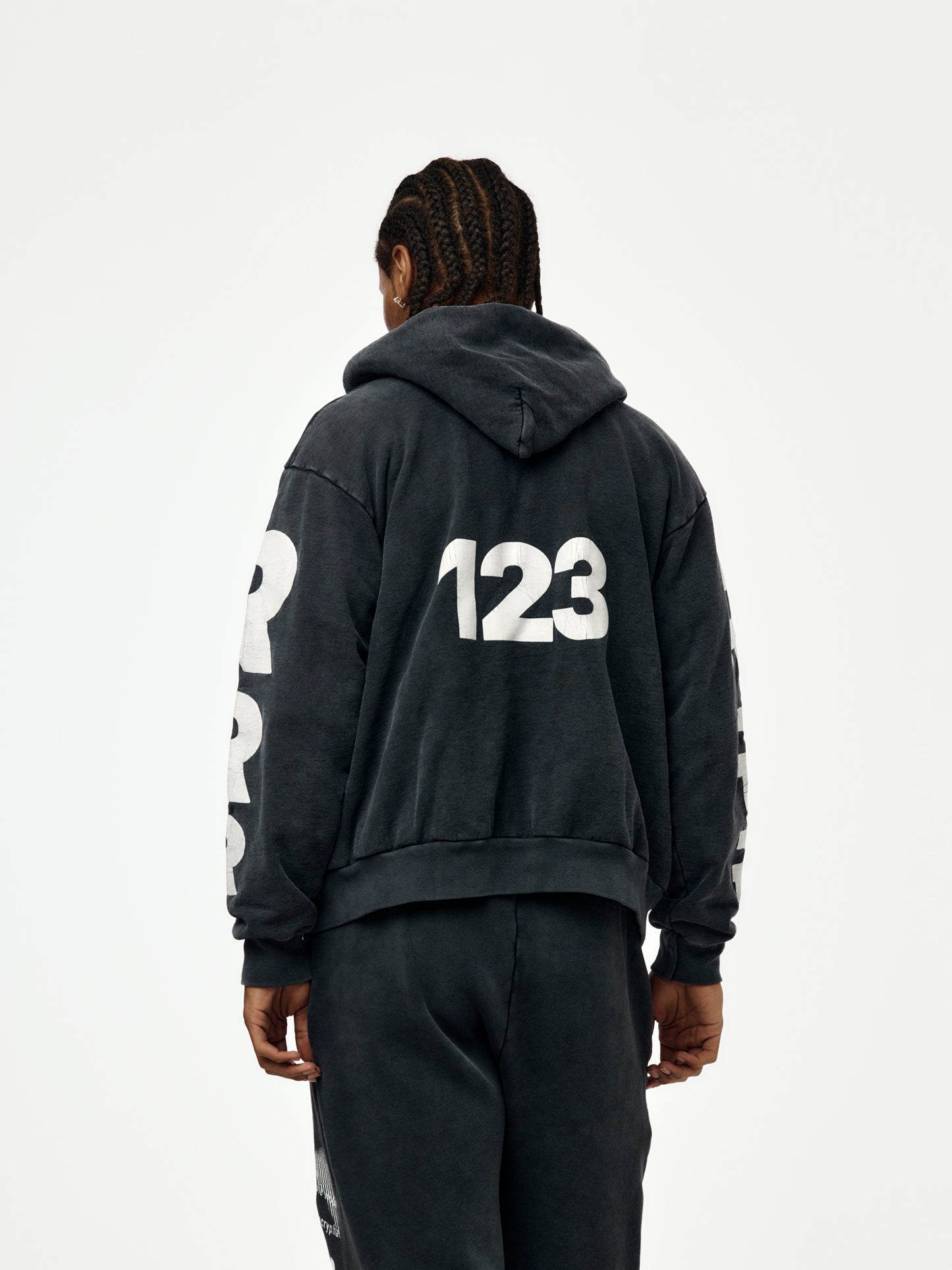 APOCRYPHA PIOUS ZIP HOODIE (Mechanic Black)