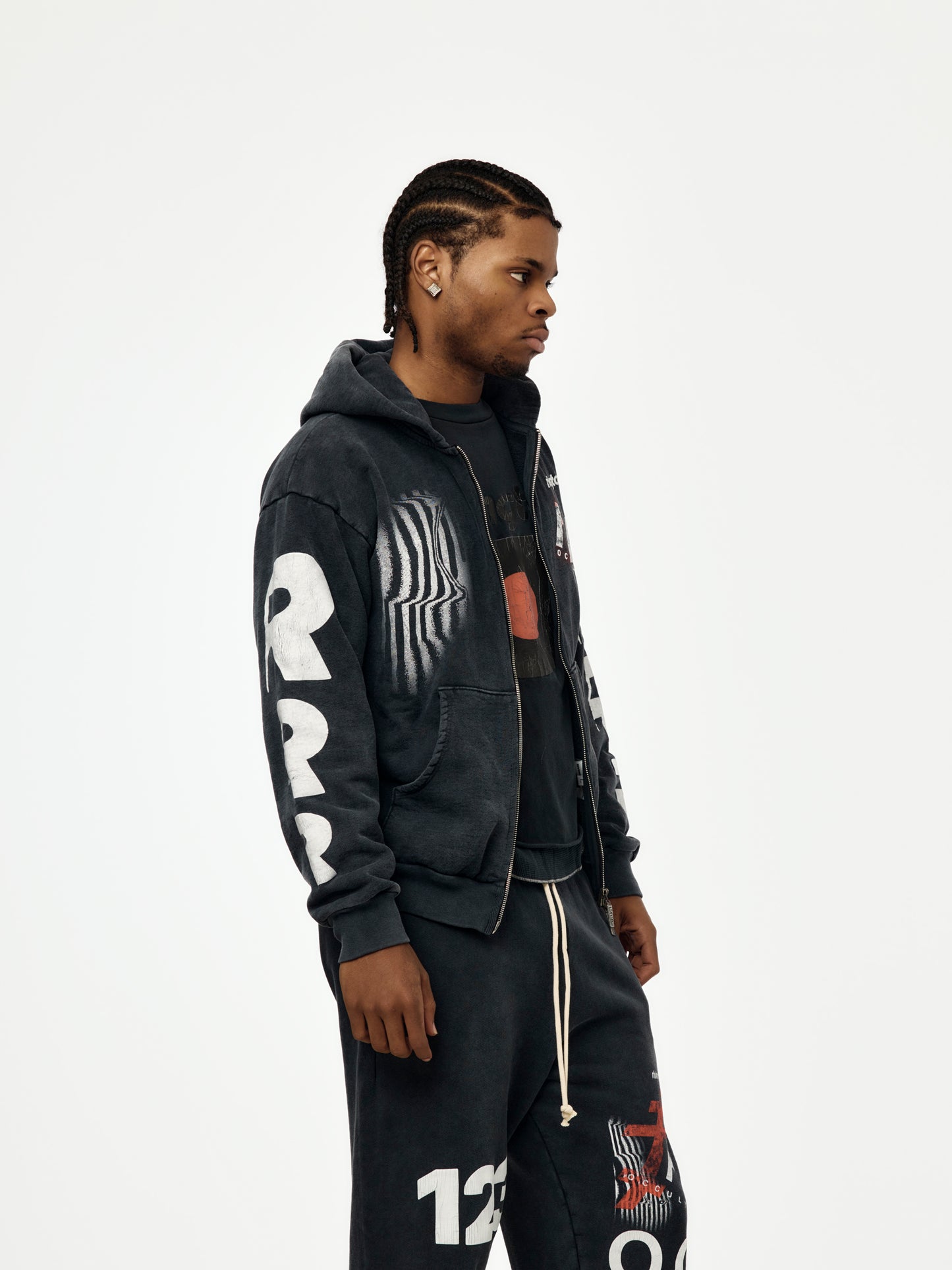 APOCRYPHA PIOUS ZIP HOODIE (Mechanic Black)