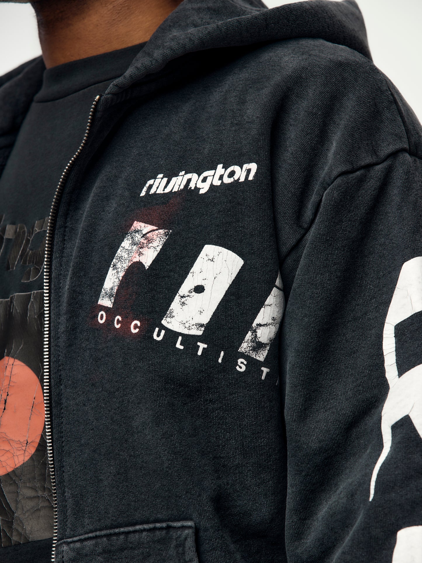 APOCRYPHA PIOUS ZIP HOODIE (Mechanic Black)