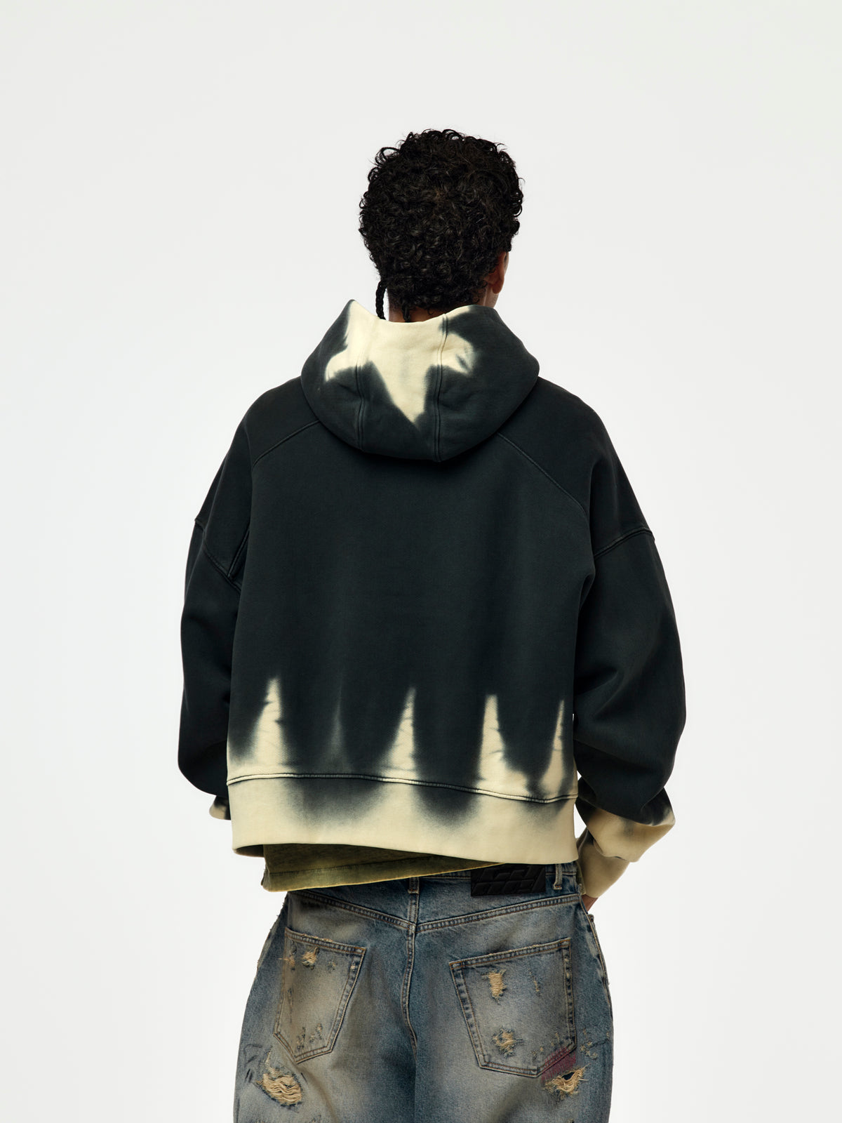 DARK COUNTRY CVA ZIP HOODIE (WASHED BLACK)