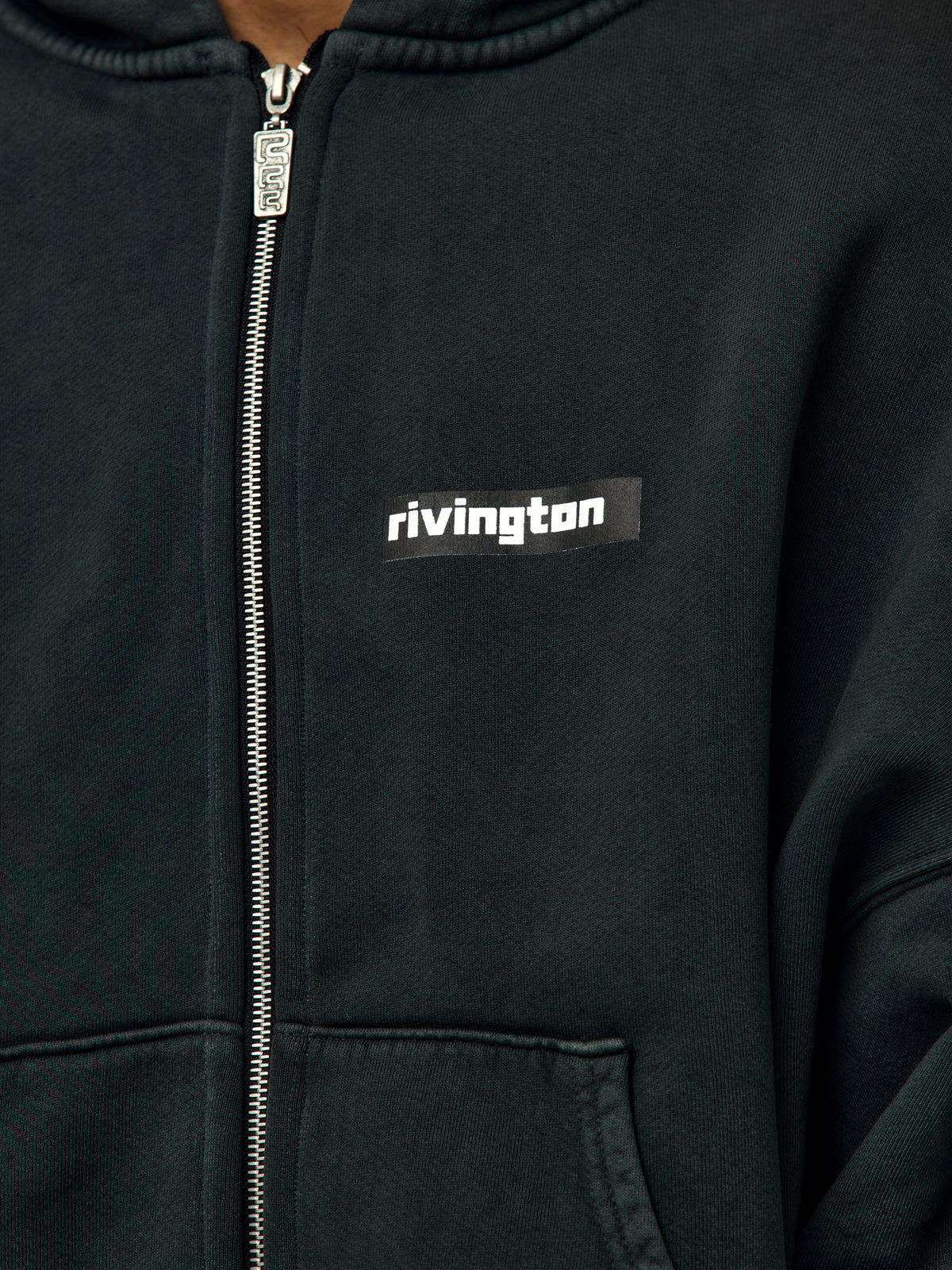 DARK COUNTRY CVA ZIP HOODIE (WASHED BLACK)
