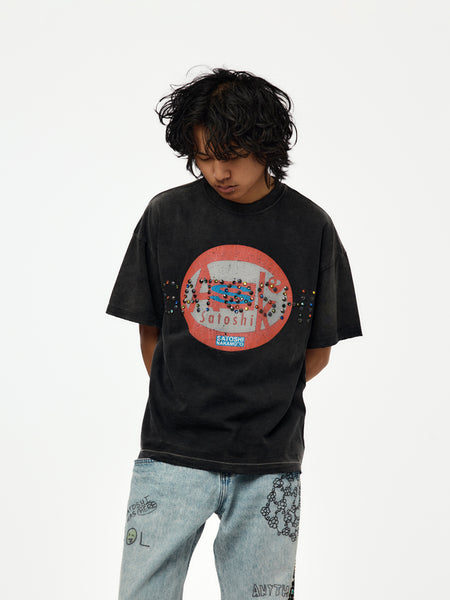 Satoshi Nakamoto Ask Satoshi Tee (Washed Black) - UNION LOS ANGELES