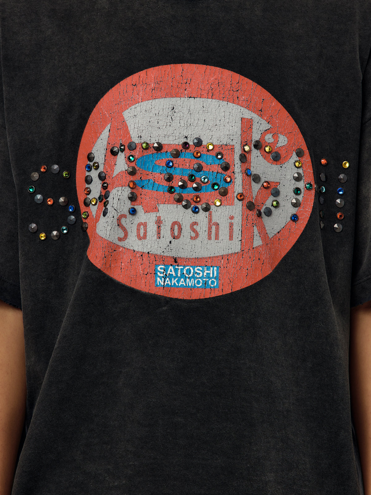 Satoshi Nakamoto Ask Satoshi Tee (Washed Black) - UNION LOS ANGELES
