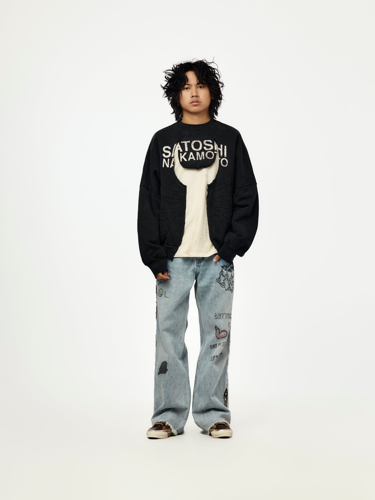Bone Crewneck (Black)