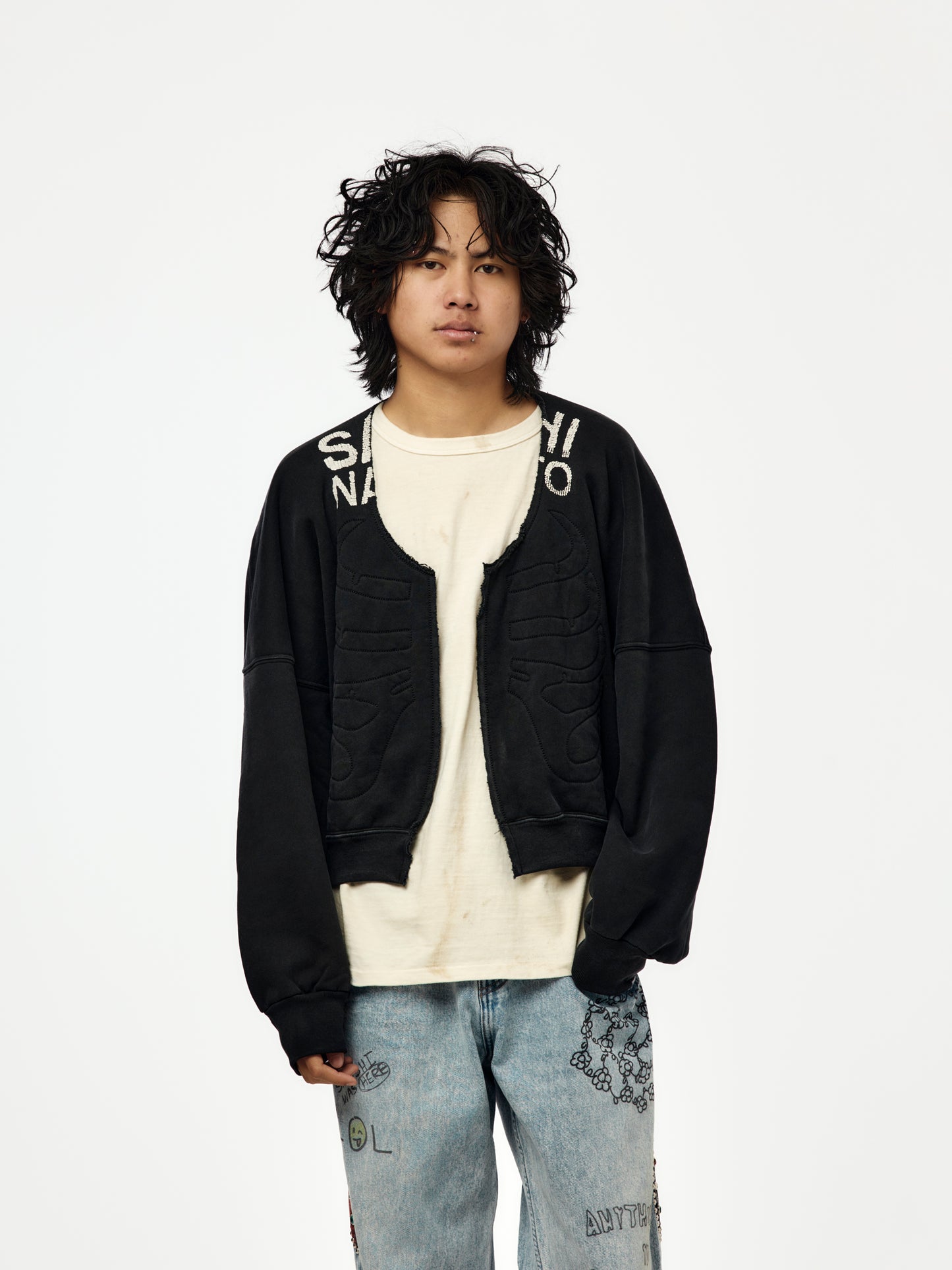 Bone Crewneck (Black)