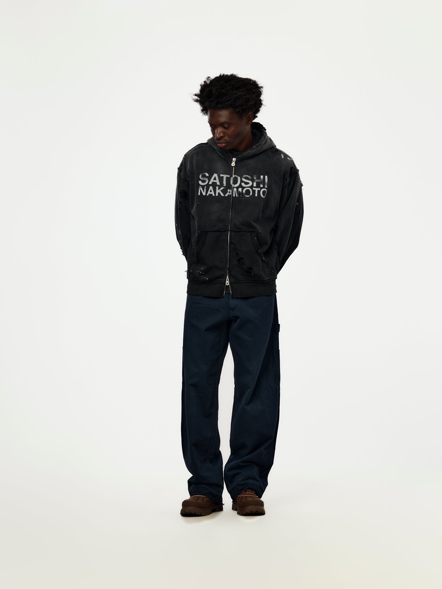 Luke Fleece Hoodie (Black)