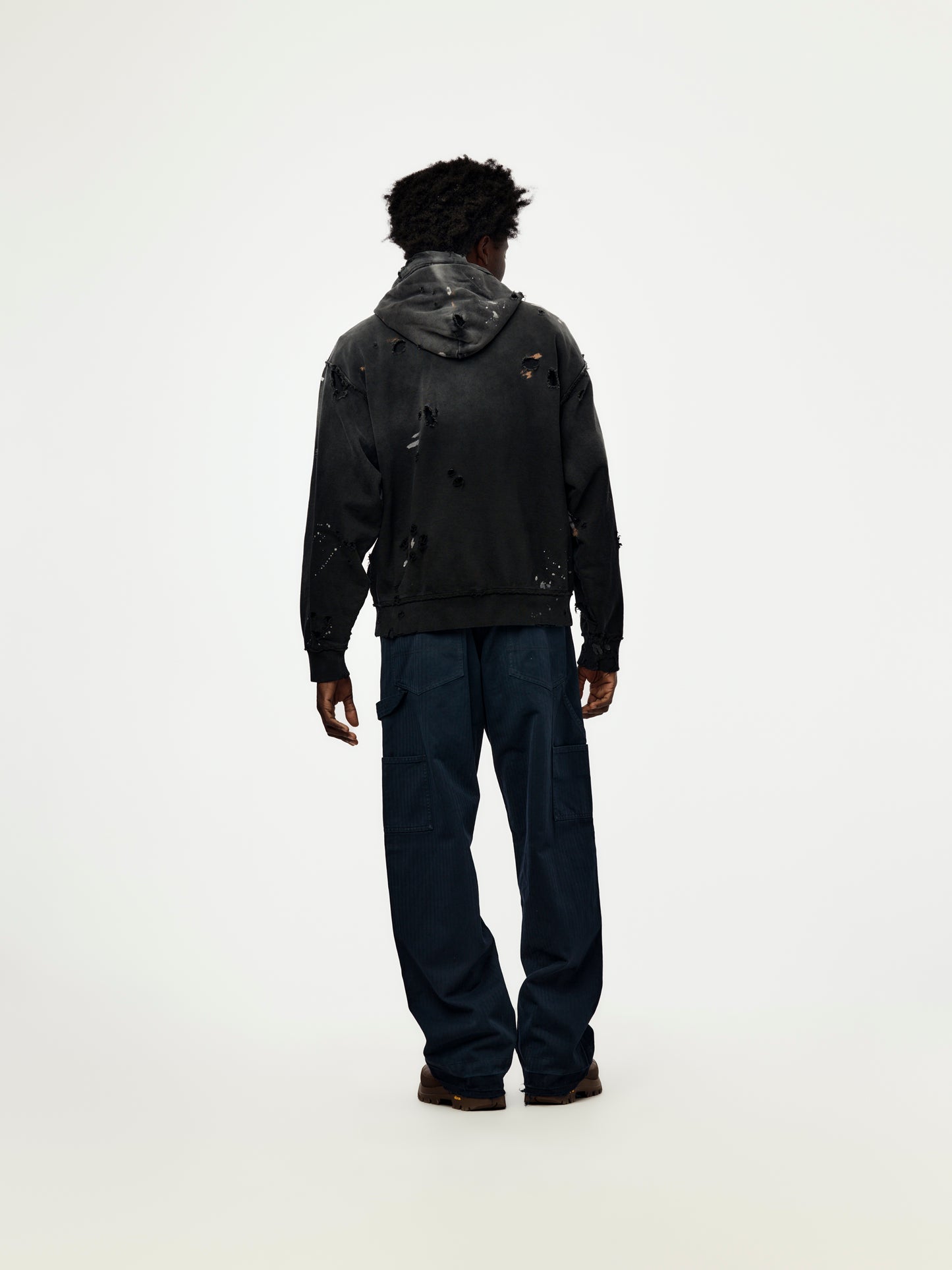 Luke Fleece Hoodie (Black)