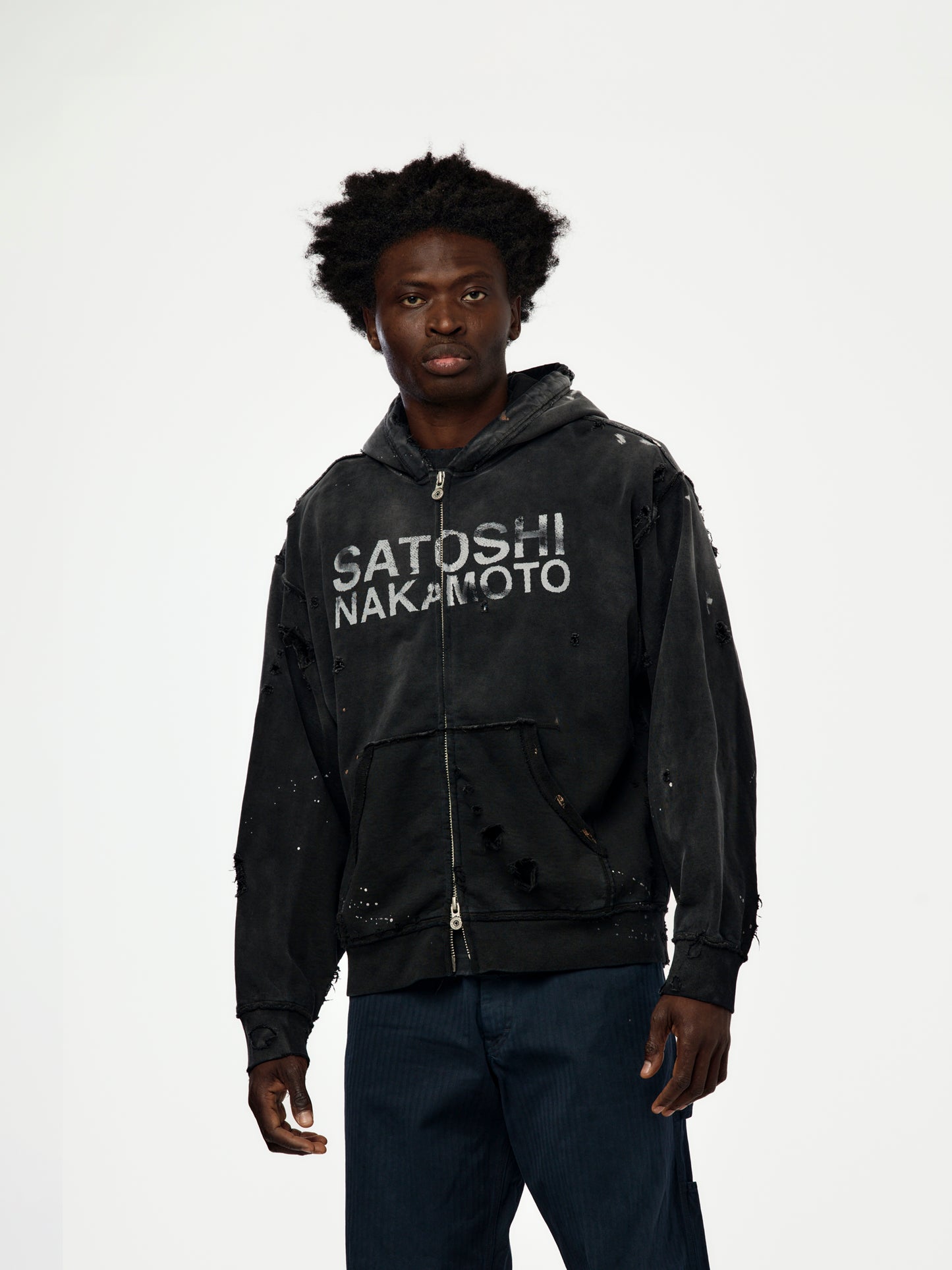 Luke Fleece Hoodie (Black)
