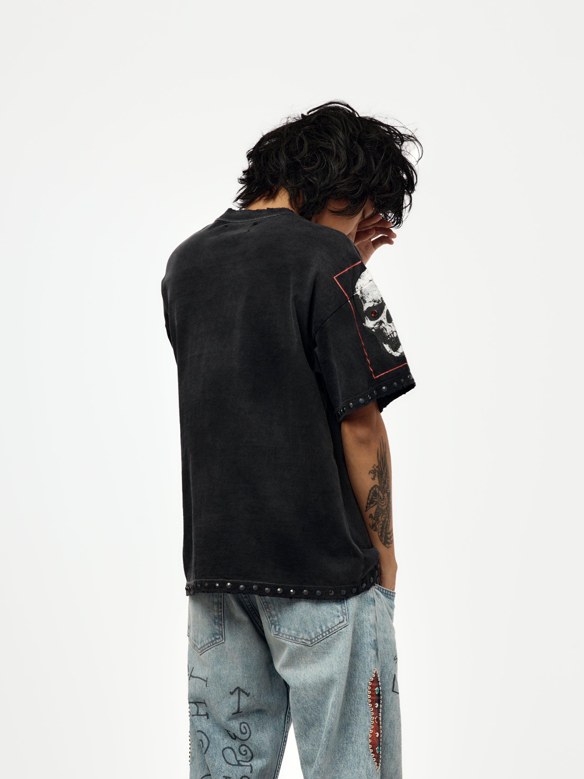 Satoshi Nakamoto Satoshi Sent Me Tee (Washed Black) - UNION LOS