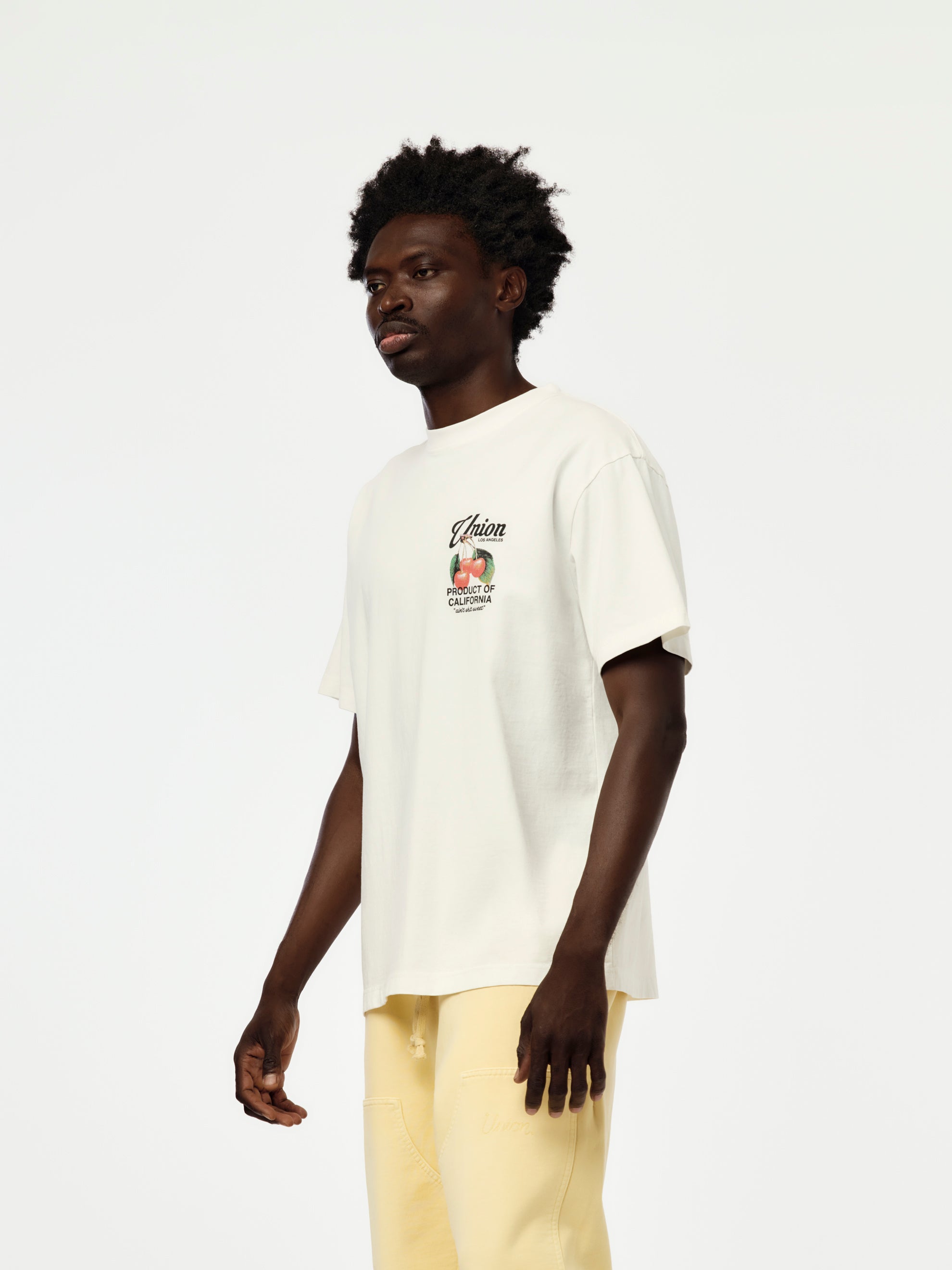 Union Los Angeles CHERRIES TEE (BLANC WHITE) - UNION LOS ANGELES