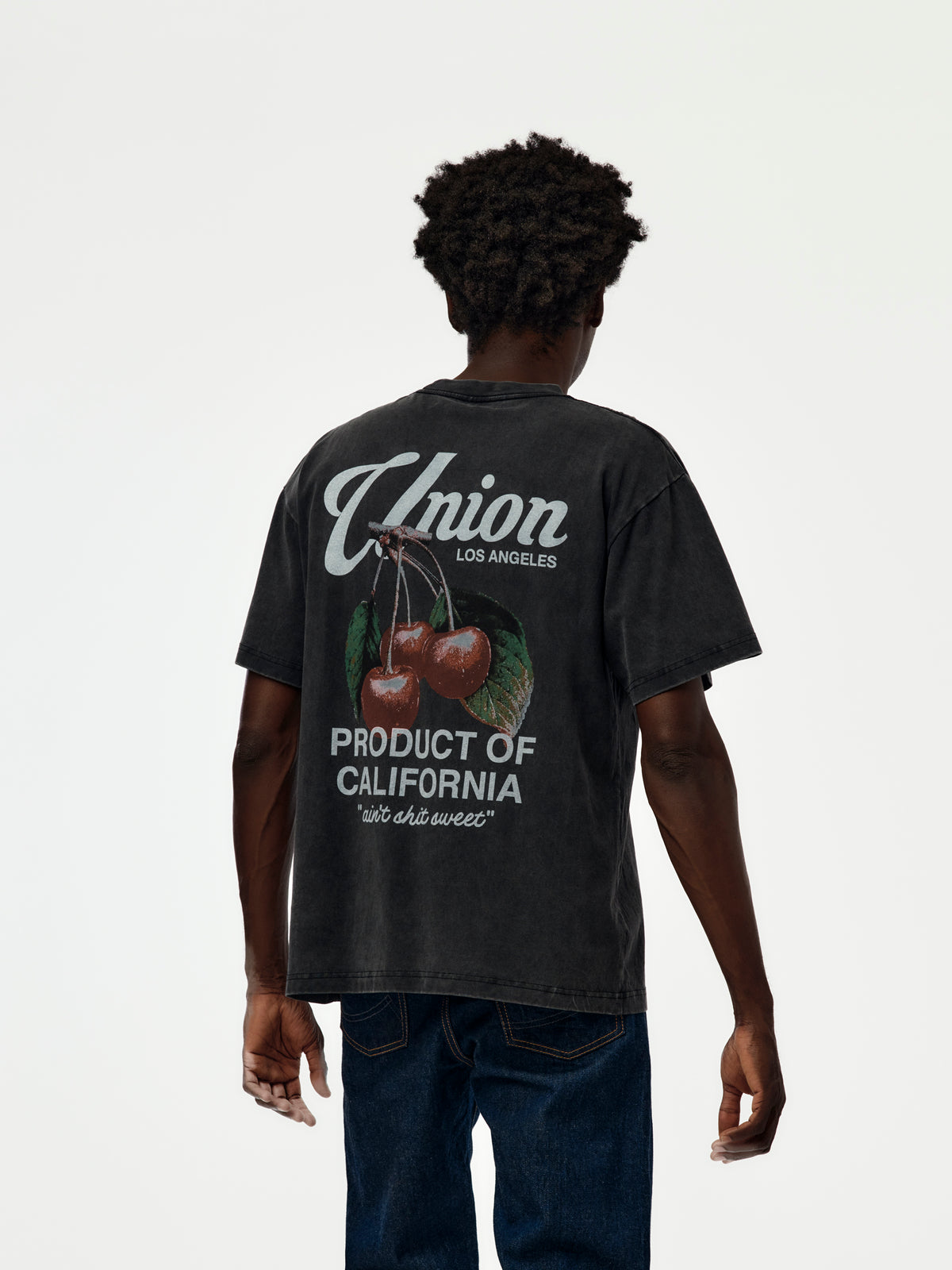 CHERRIES TEE (VINTAGE BLACK)