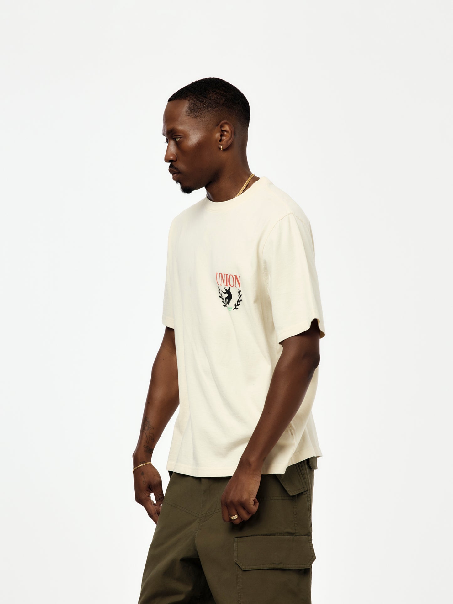 CREST TEE (VINTAGE WHITE)
