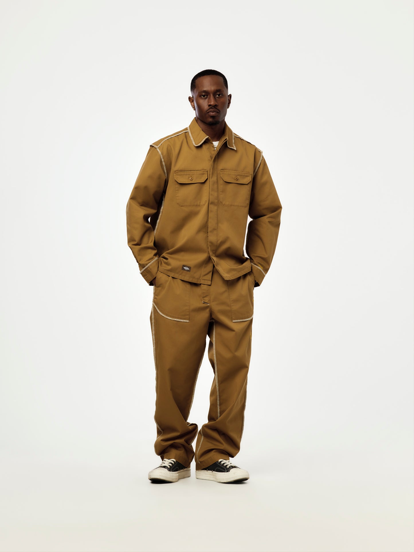 Union x Dickies Inverse Shirt (Light Brown)