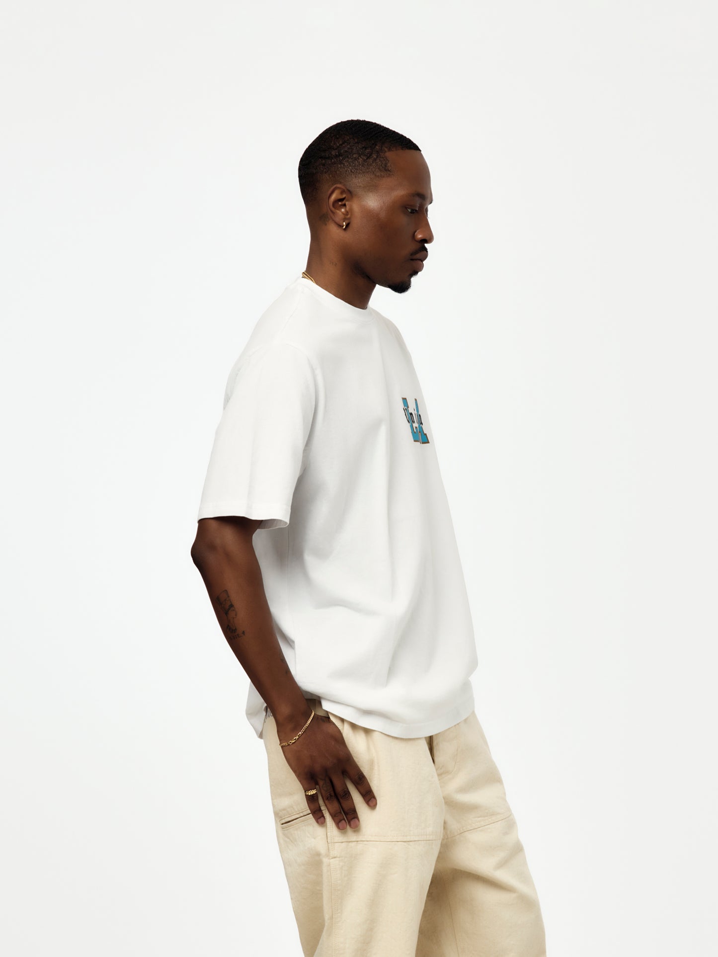 OVERLAYED TEE (OPTIC WHITE)