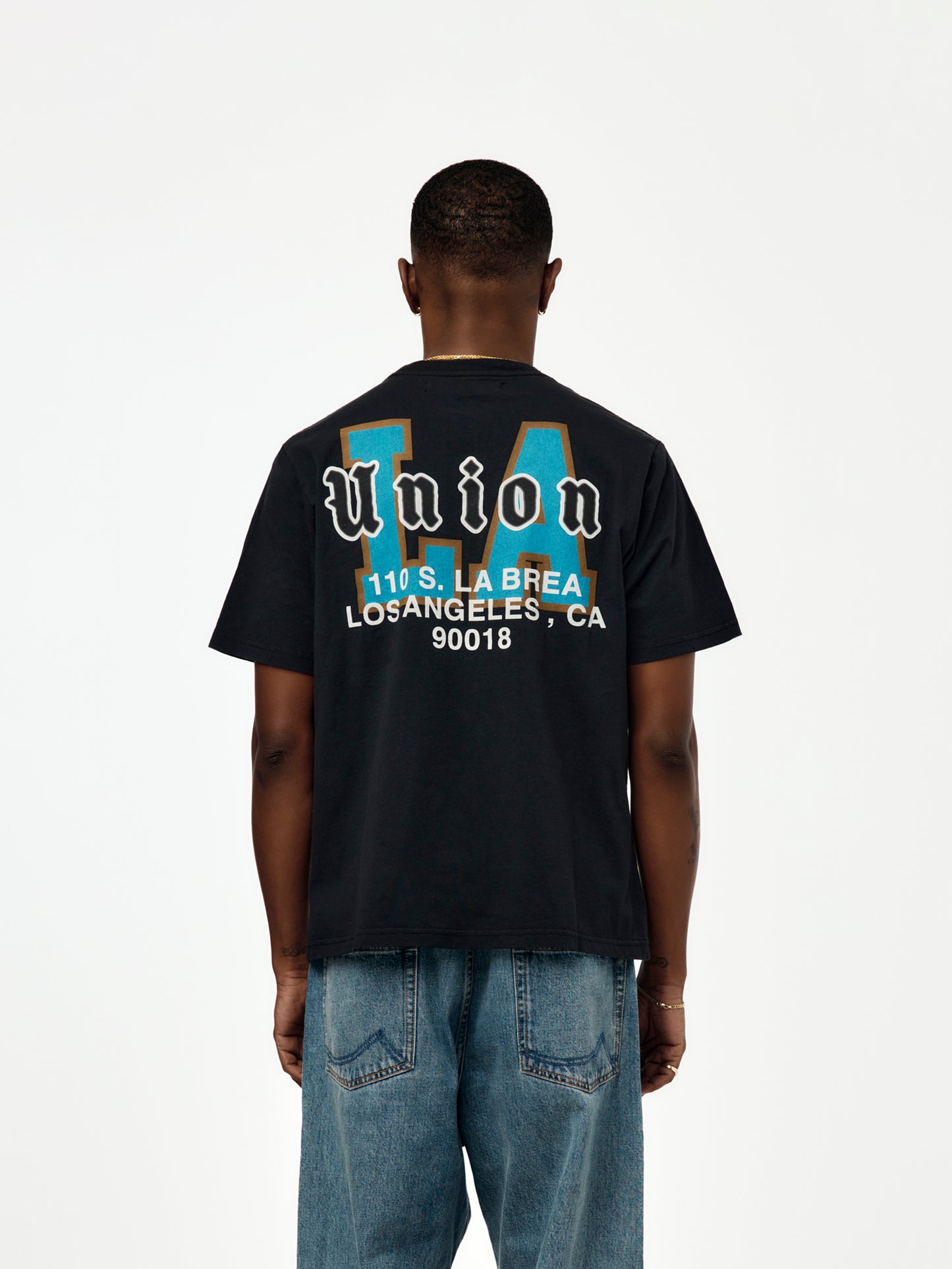 OVERLAYED TEE (TRUE BLACK)