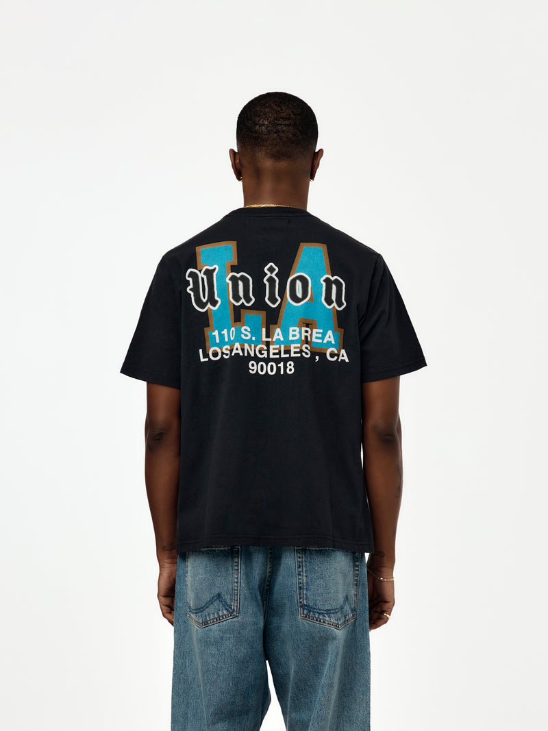 OVERLAYED TEE (TRUE BLACK)
