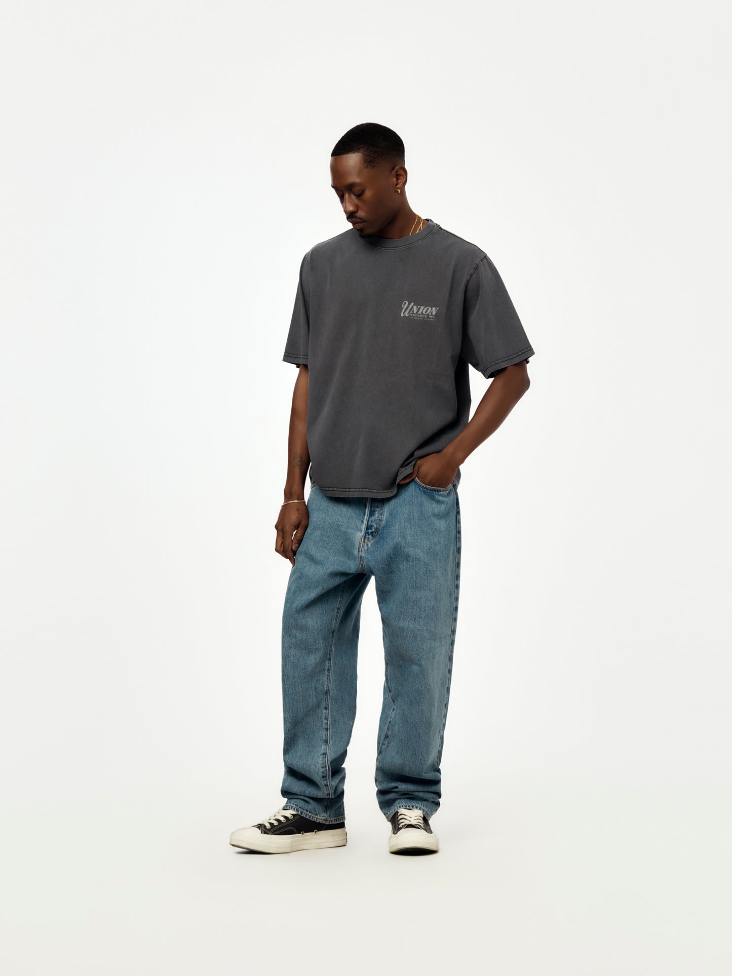 RECORD SHOP TEE (VINTAGE BLACK)