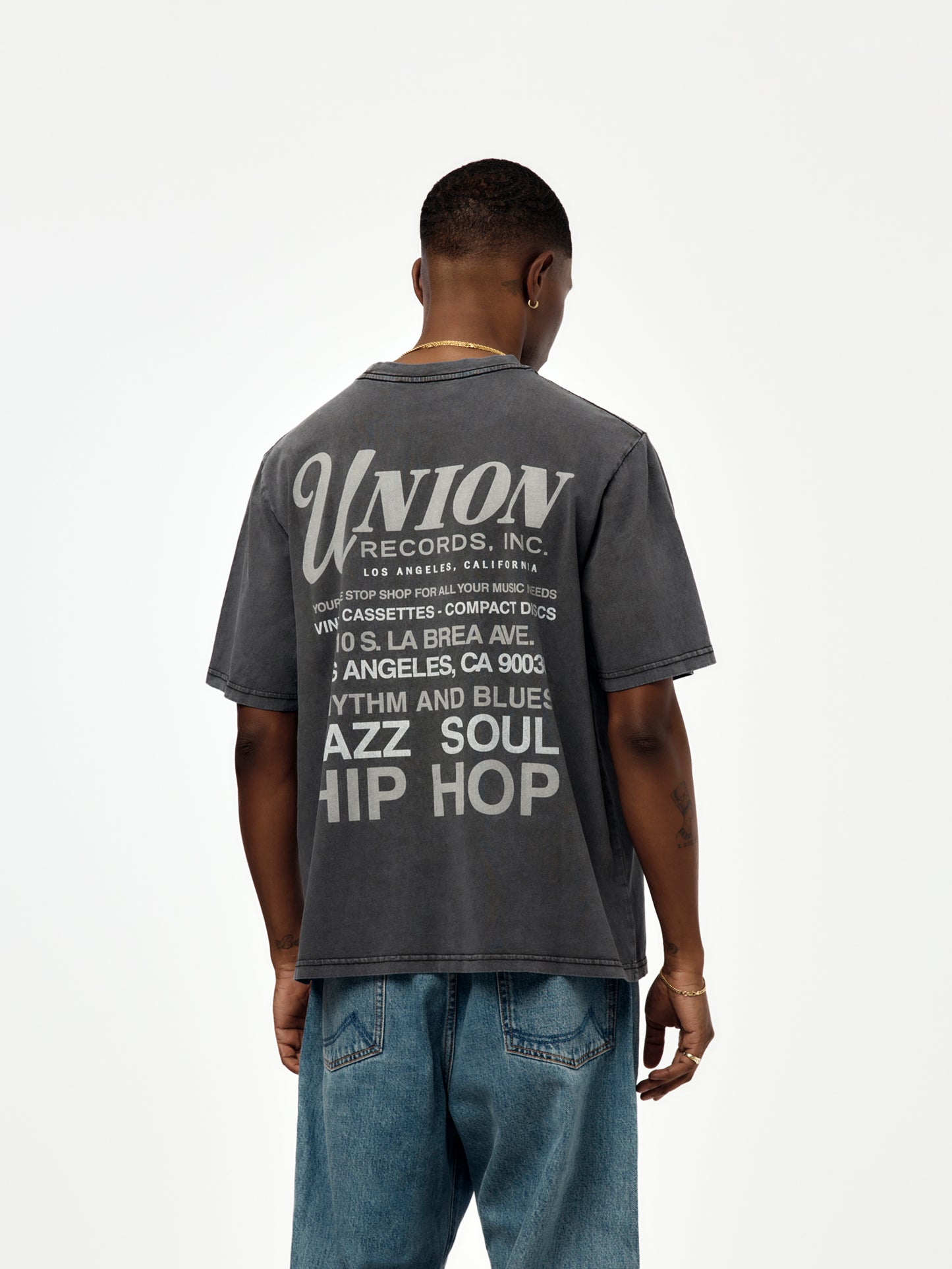 RECORD SHOP TEE (VINTAGE BLACK)