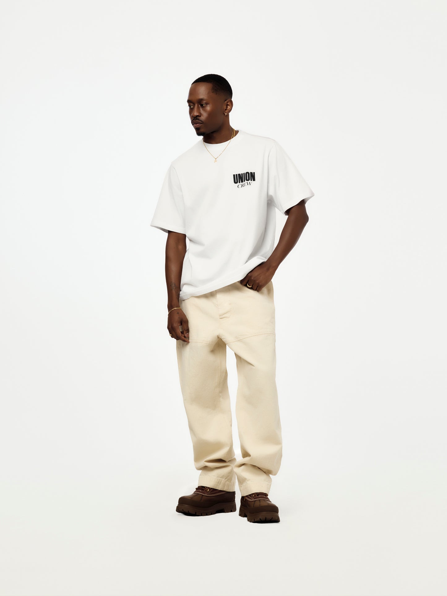 U CREW TEE (OPTIC WHITE)
