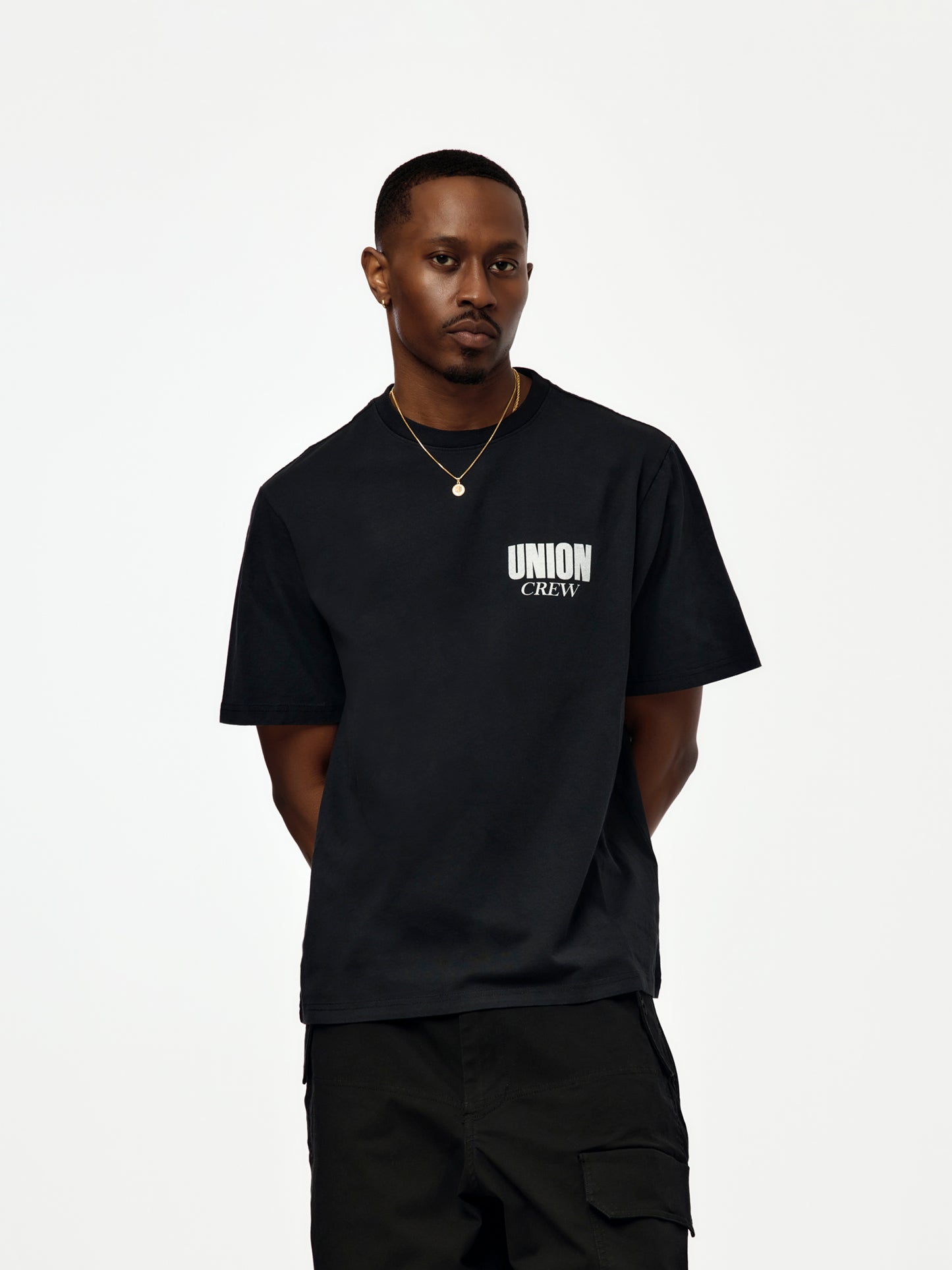U CREW TEE (TRUE BLACK)