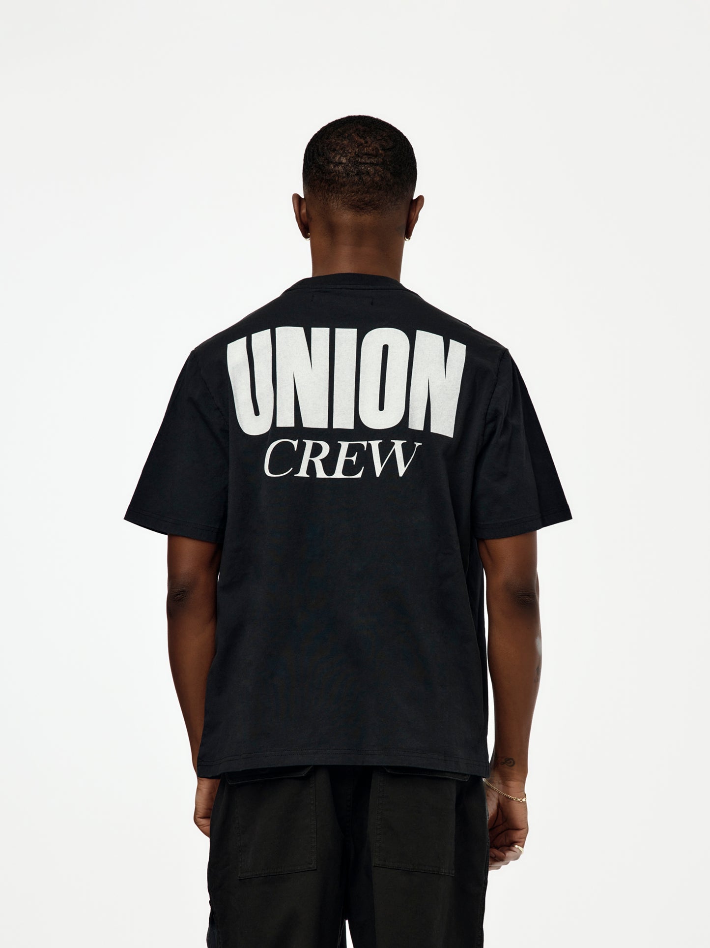 U CREW TEE (TRUE BLACK)