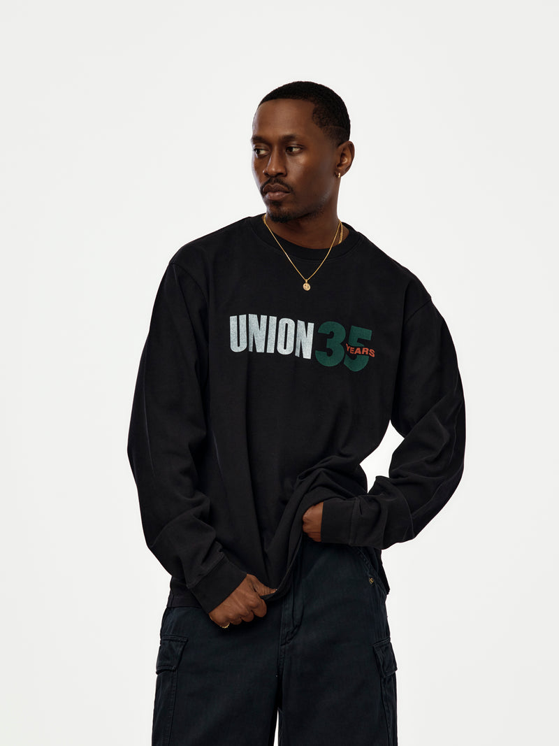 UNION 35th L/S TEE (BLACK)