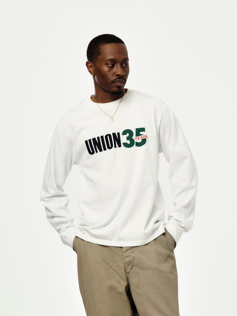 UNION 35th L/S TEE (WHITE)