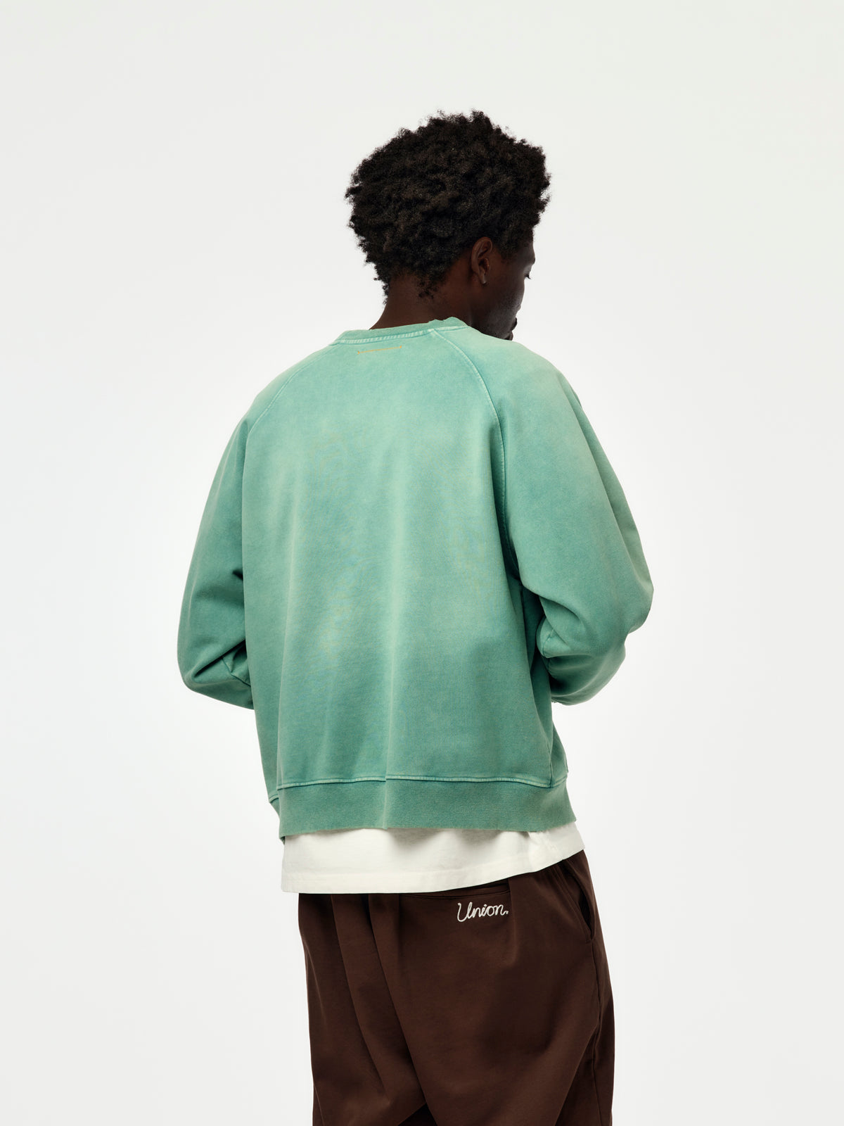 Union Los Angeles Faded Crew Sweatshirt (Green)
