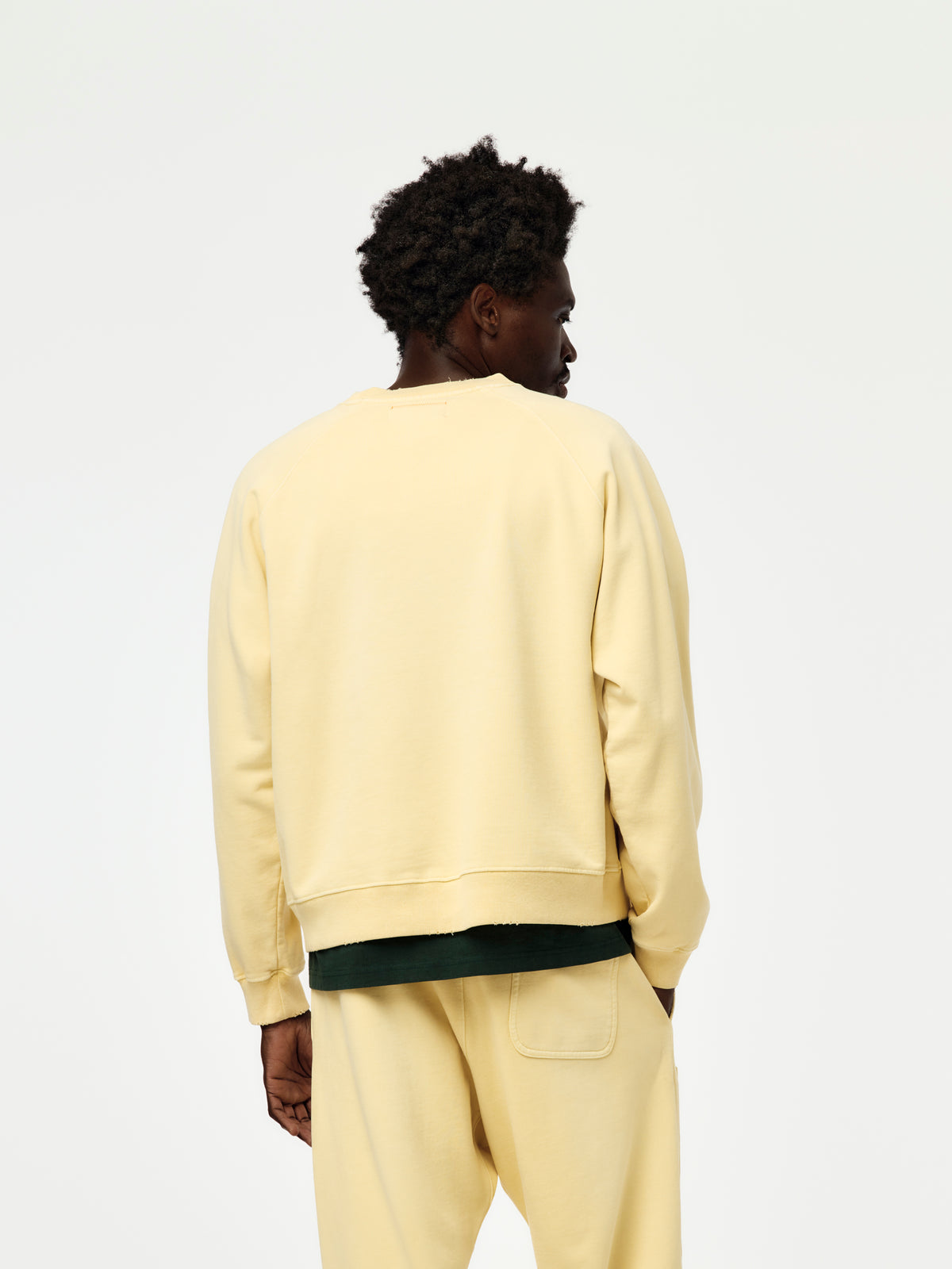 Union Los Angeles Faded Crew Sweatshirt (Yellow)