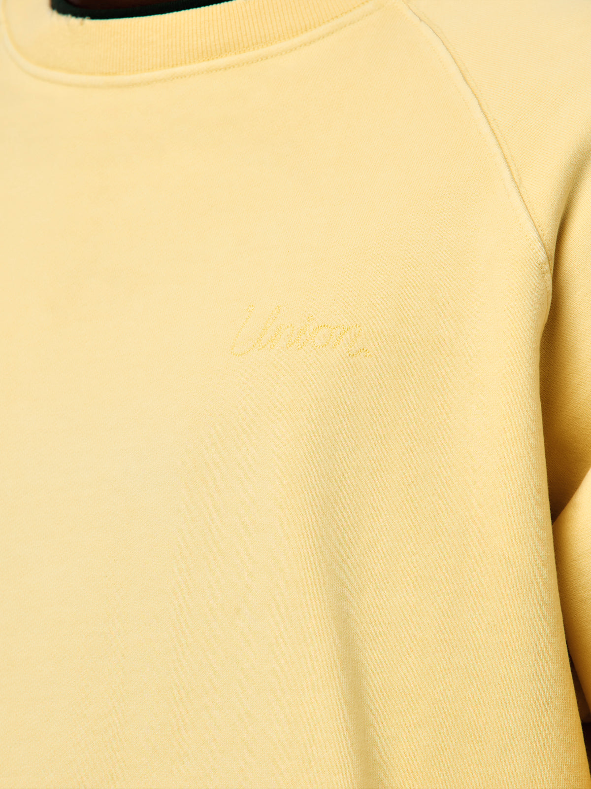 Union Los Angeles Faded Crew Sweatshirt (Yellow)