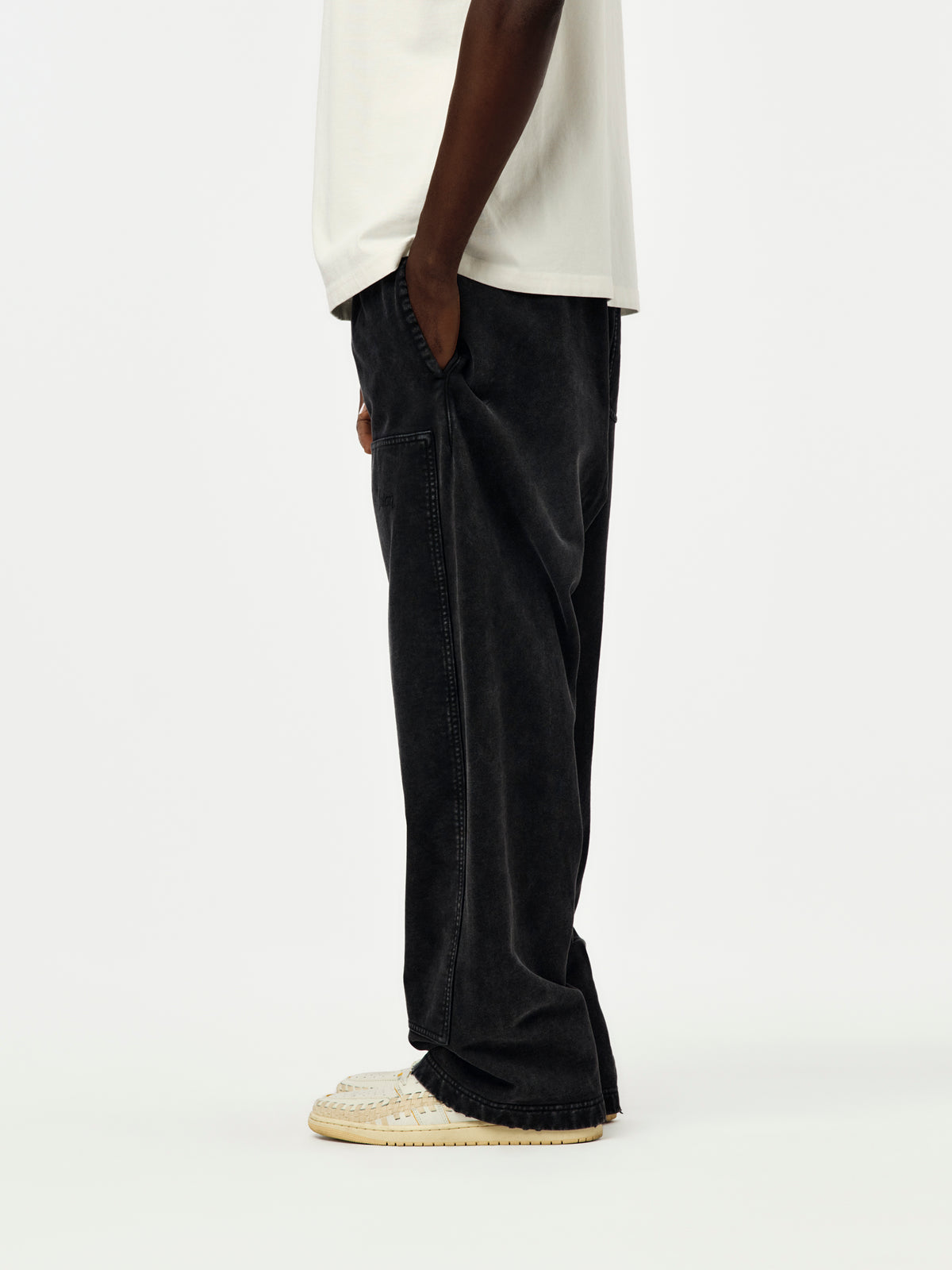 Union Los Angeles Faded Sweat Pants (Black)