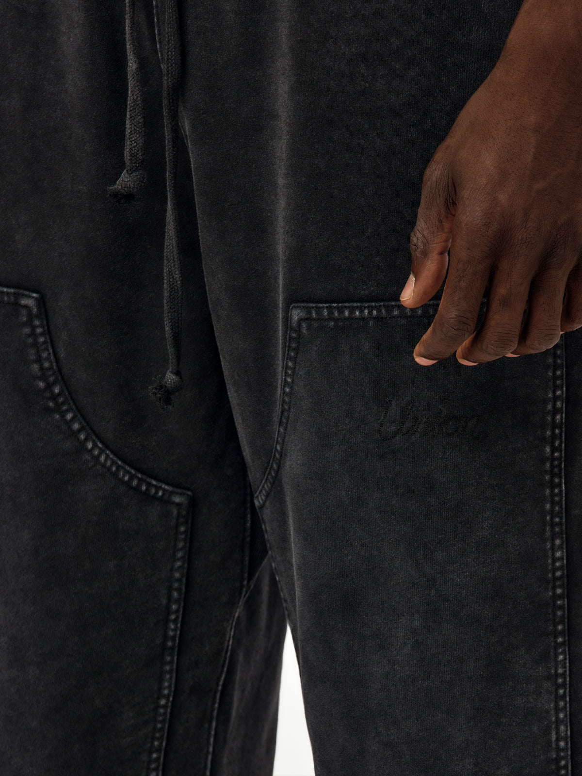 Union Los Angeles Faded Sweat Pants (Black)