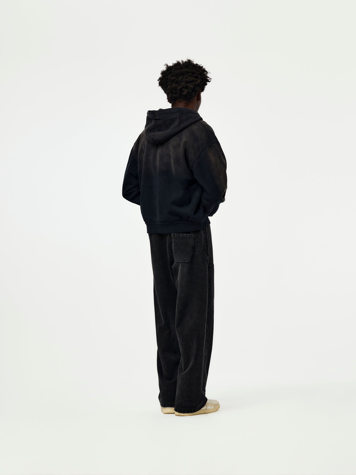 Union Los Angeles Faded Zip Hoodie (Black)