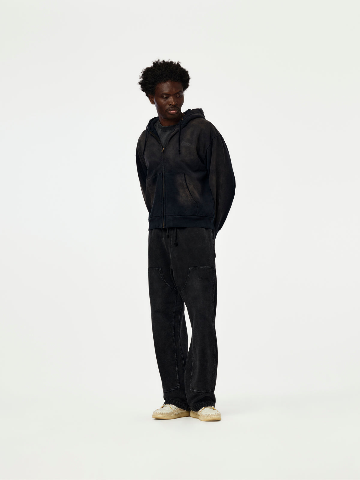 Union Los Angeles Faded Sweat Pants (Black)