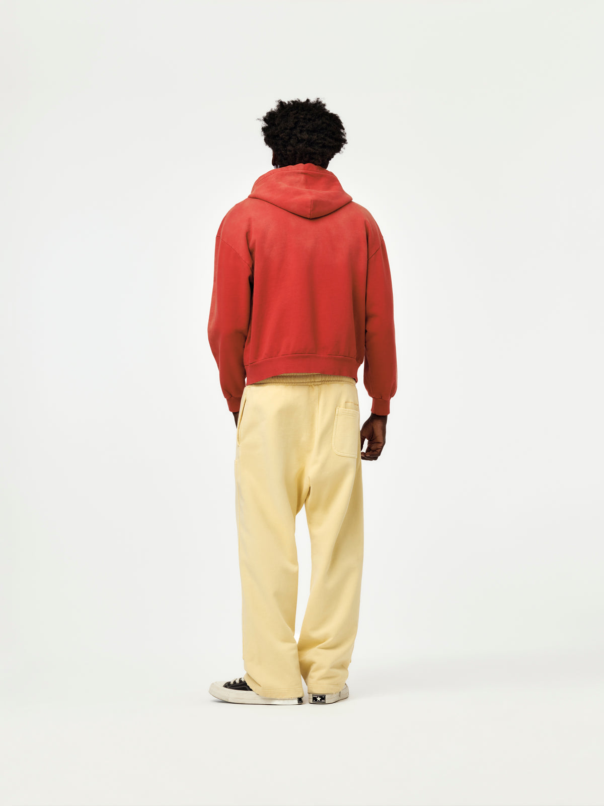 Union Los Angeles Faded Zip Hoodie (Red)