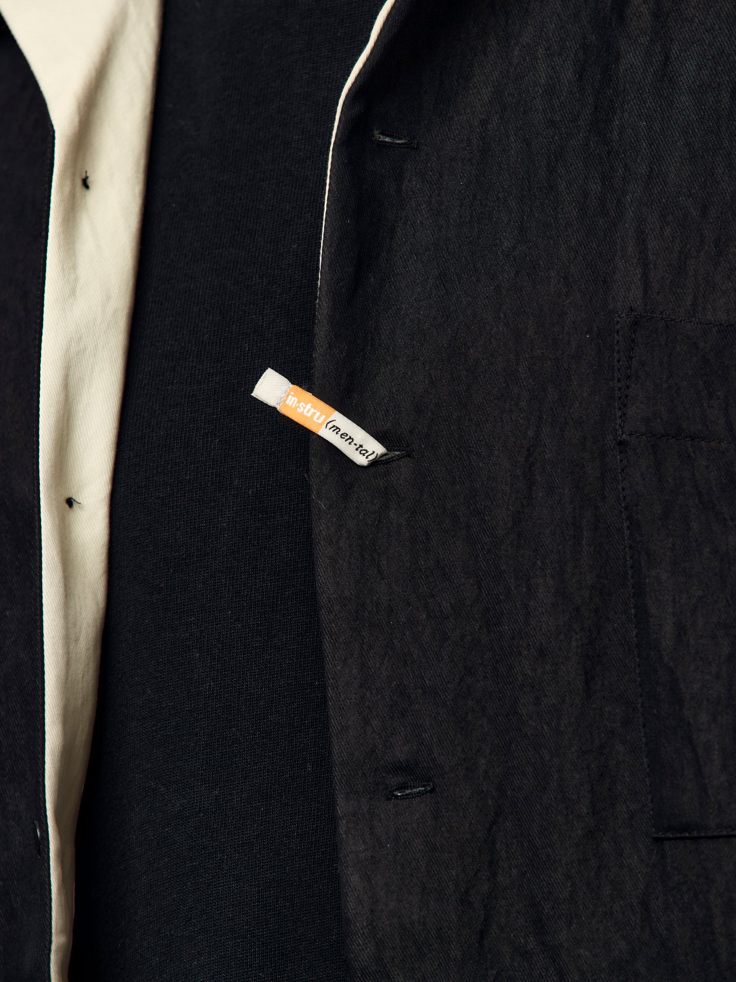 UNION x in・stru(men-tal)  BOWLING SHIRT (BLACK)