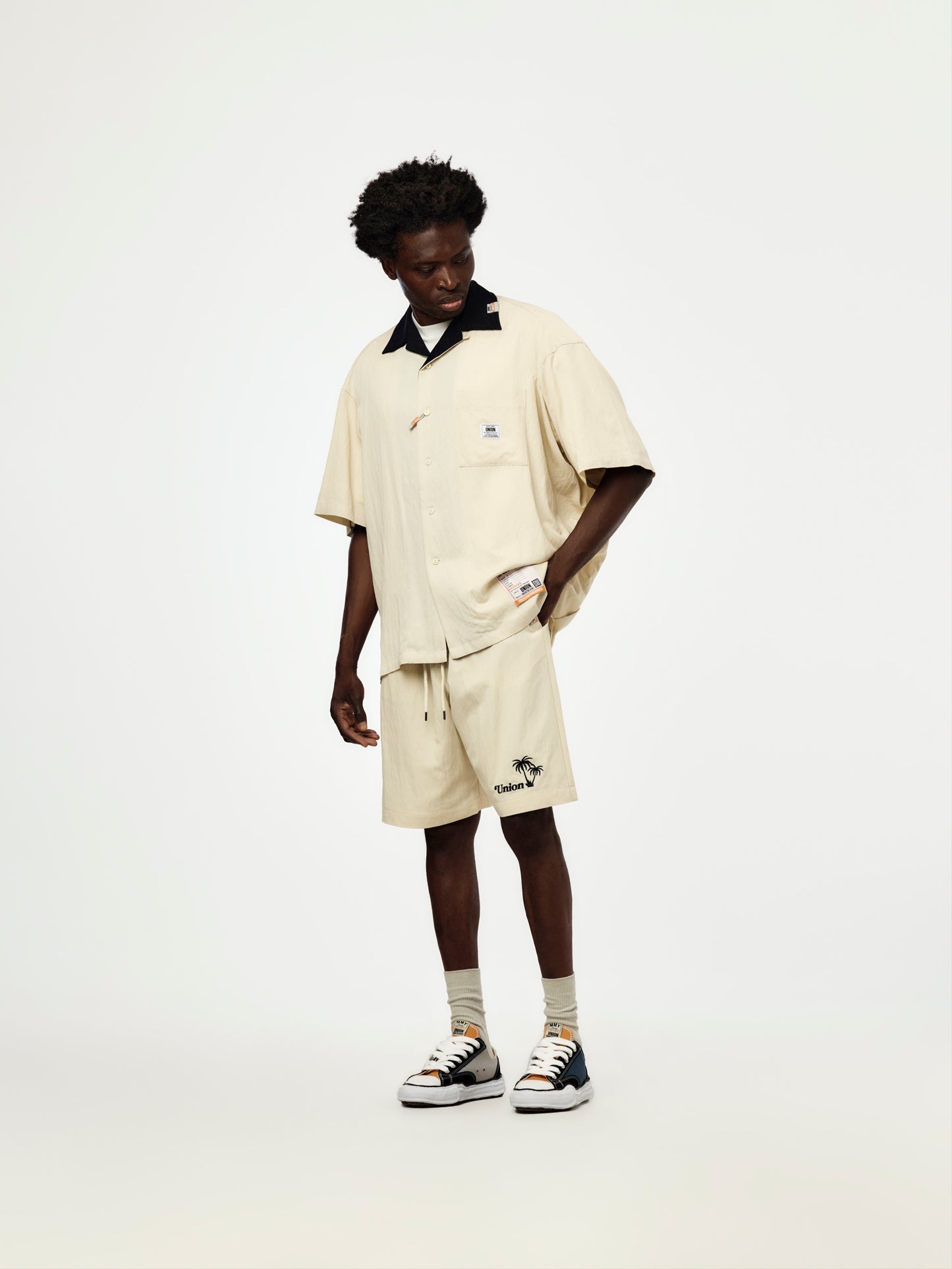 UNION x in・stru(men-tal)  BOWLING SHIRT (IVORY)