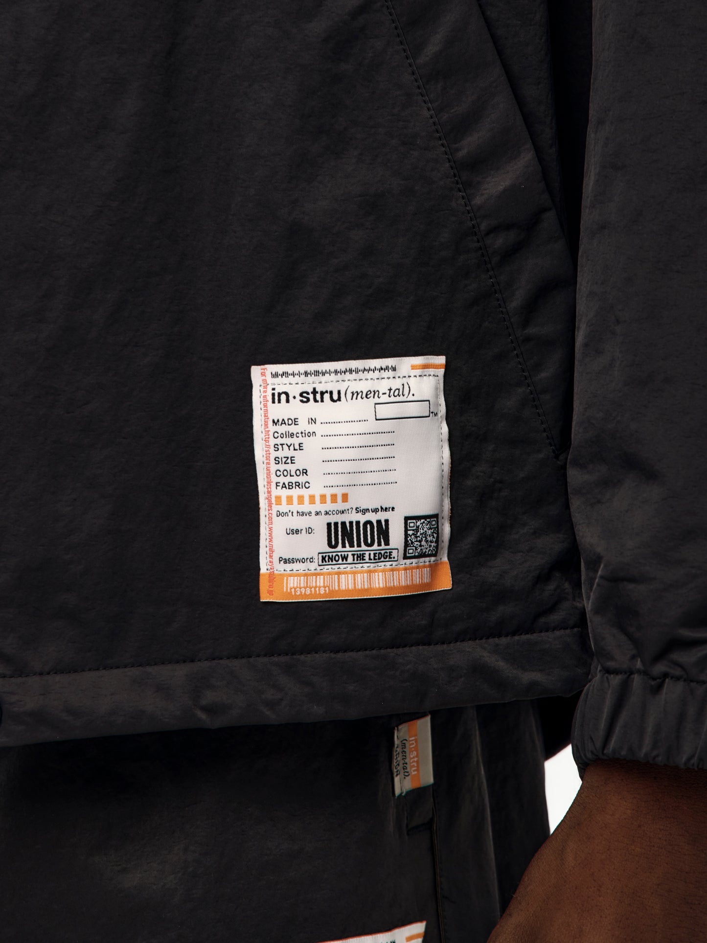 UNION x in・stru(men-tal) COACH JACKET (BLACK)
