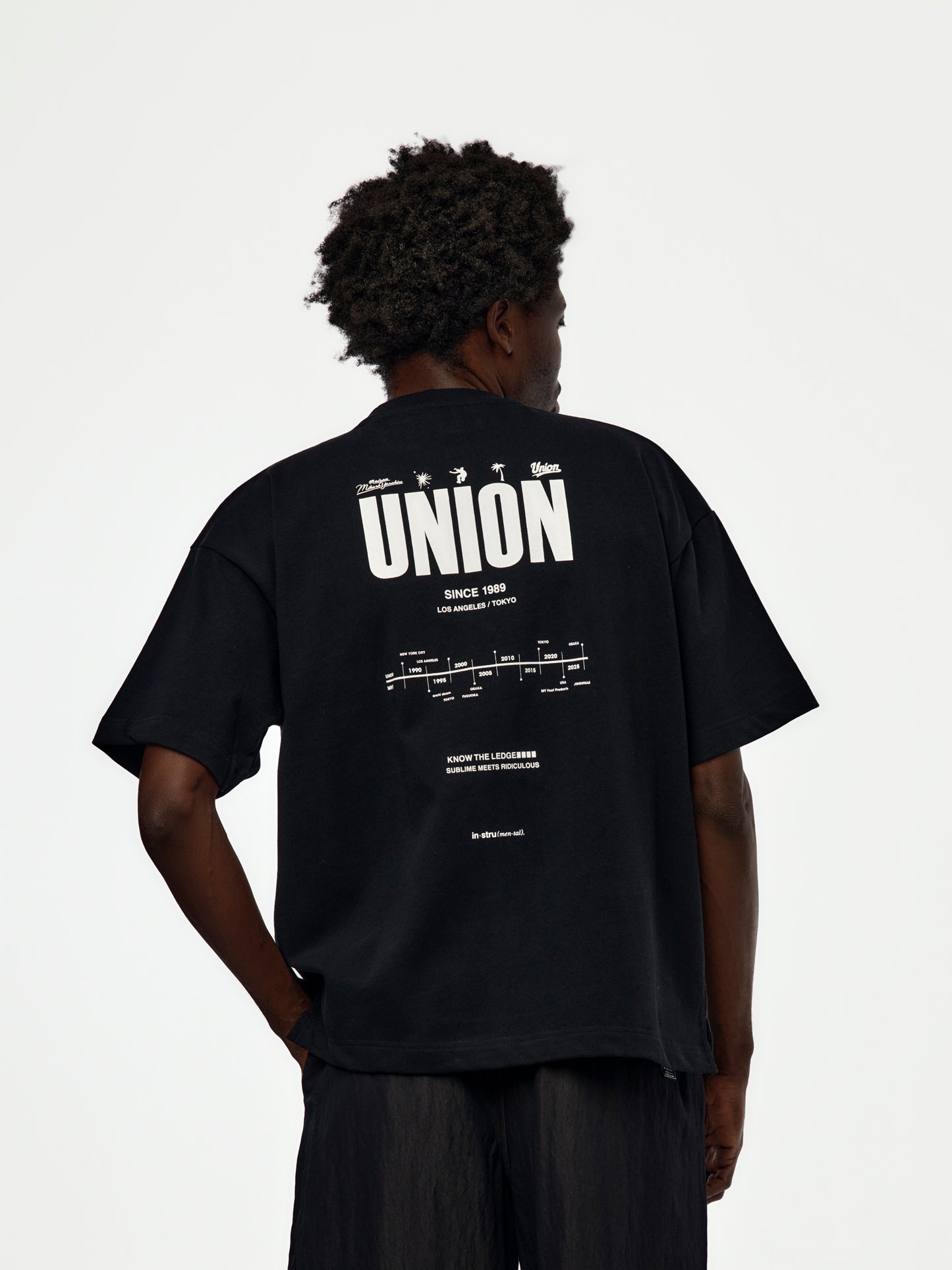 UNION x in・stru(men-tal) HISTORY TEE (BLACK)