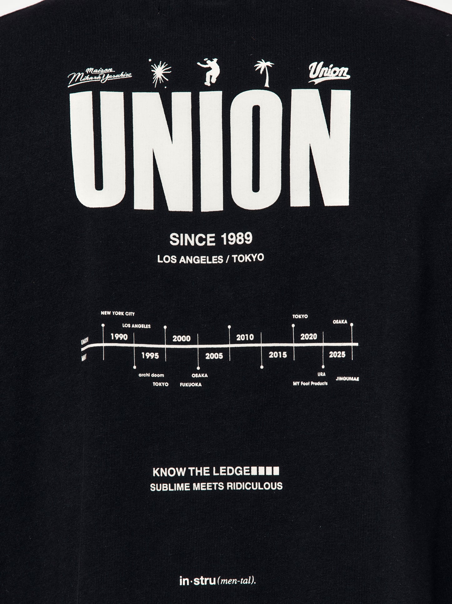 UNION x in・stru(men-tal) HISTORY TEE (BLACK)