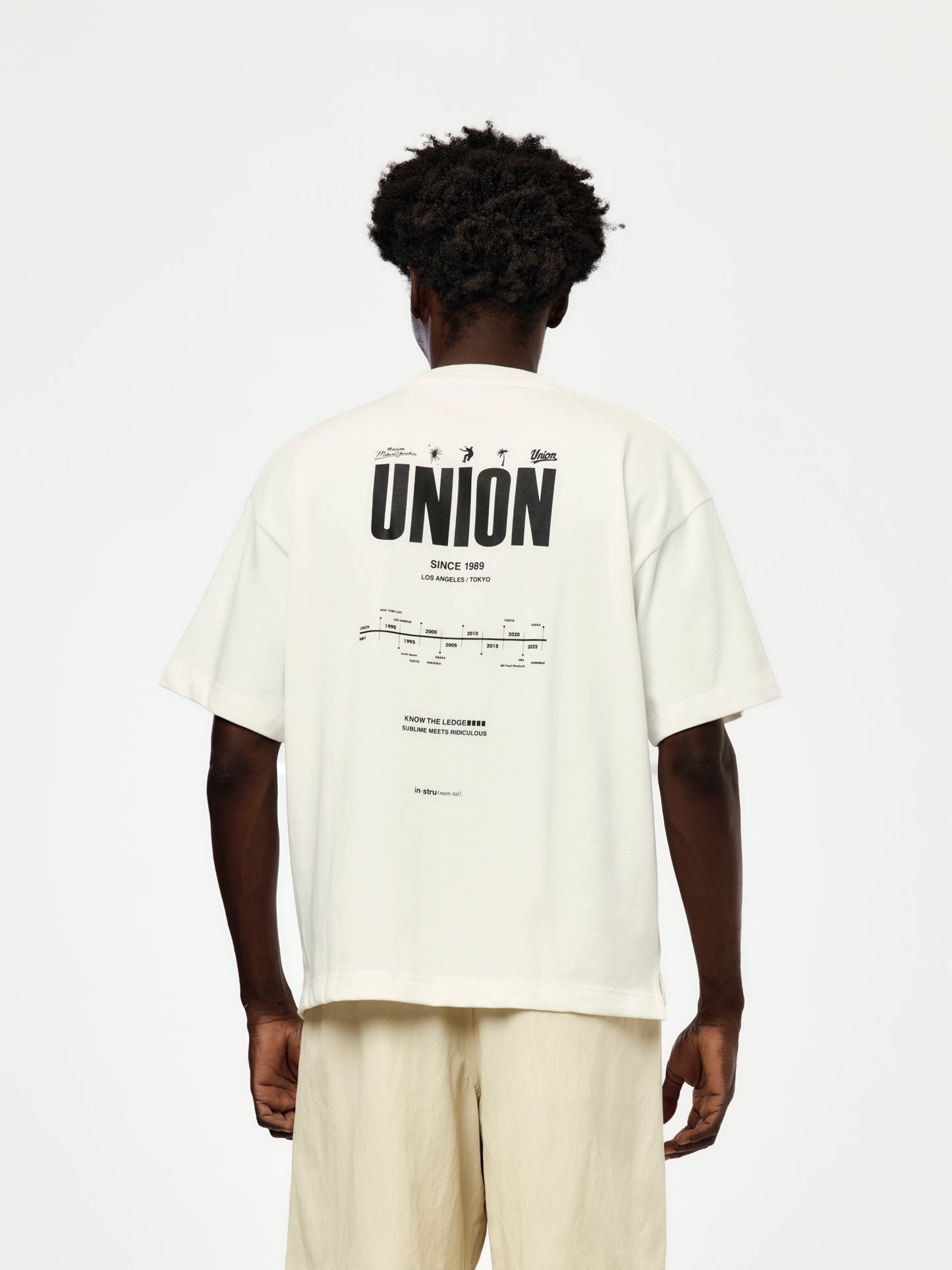 UNION x in・stru(men-tal) HISTORY TEE (WHITE)