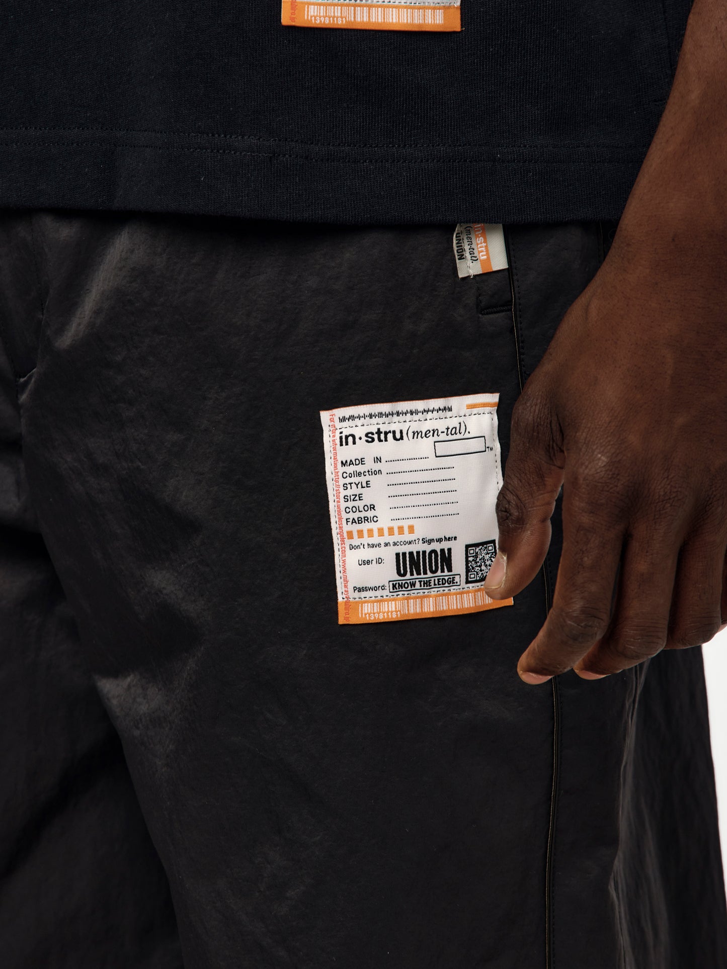 UNION x in・stru(men-tal) TRACK PANTS (BLACK)