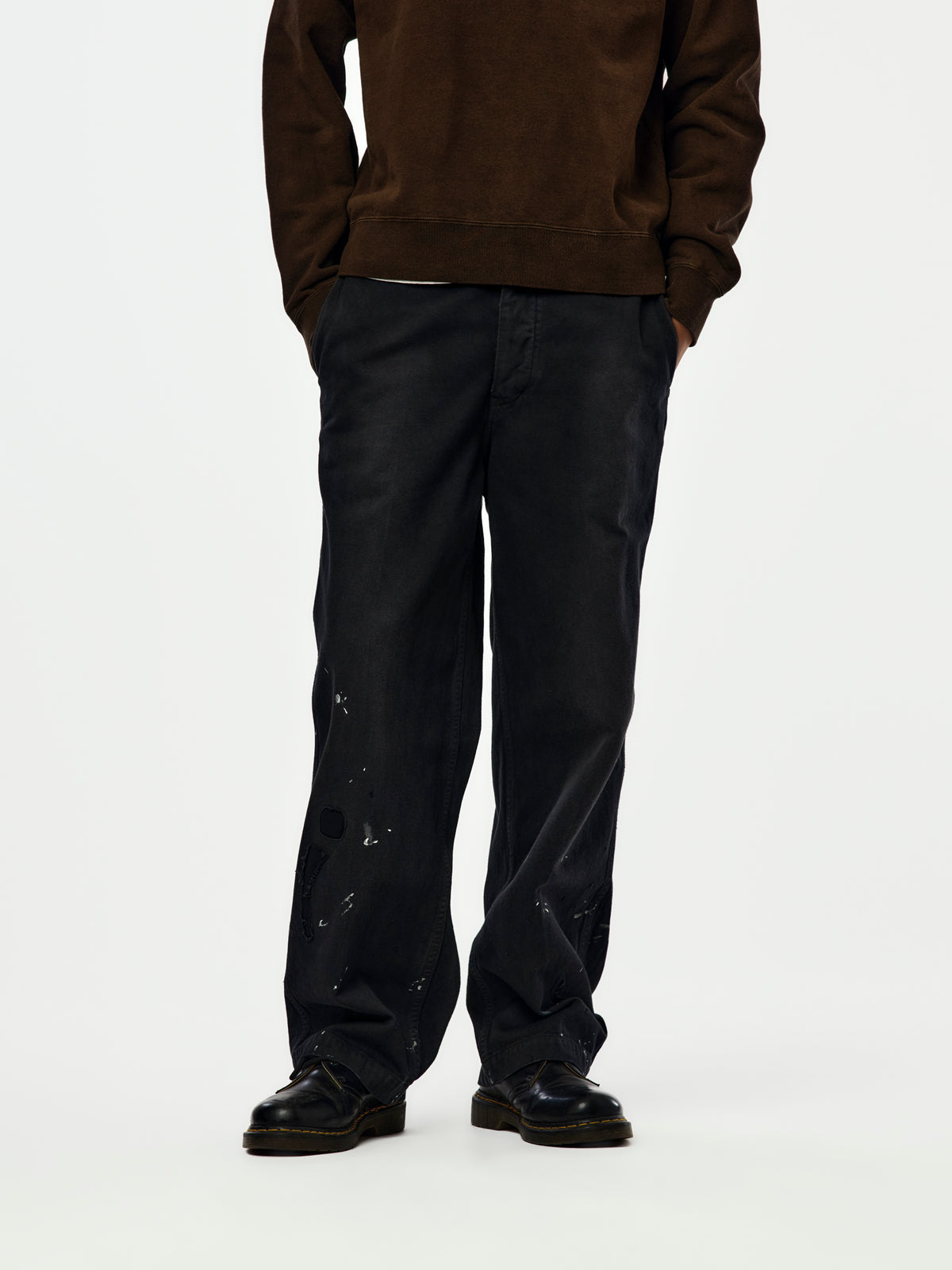 BROADER CHINO CRASH (BLACK)