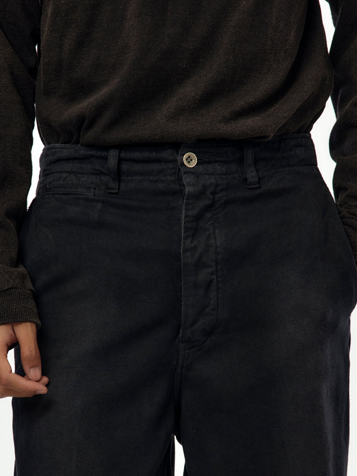 BROADER CHINO CRASH (BLACK)